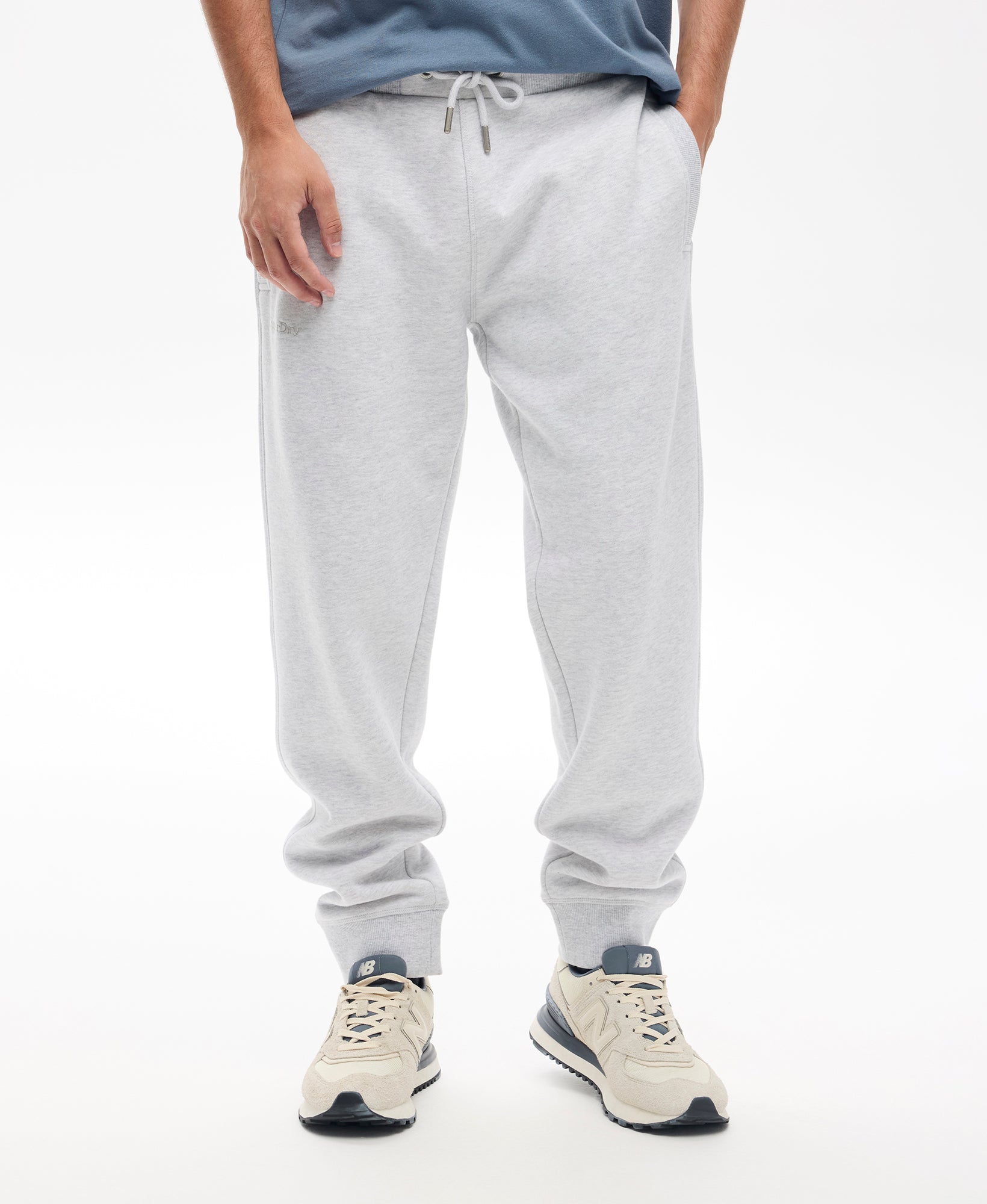 Essential Slim Fit Joggers | Glacier Grey Marle