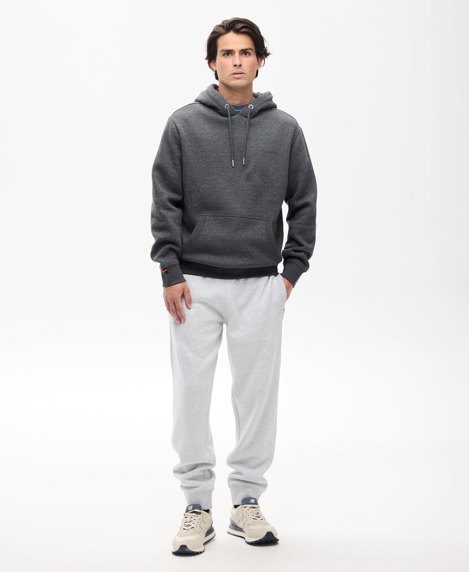 Essential Slim Fit Joggers | Glacier Grey Marle