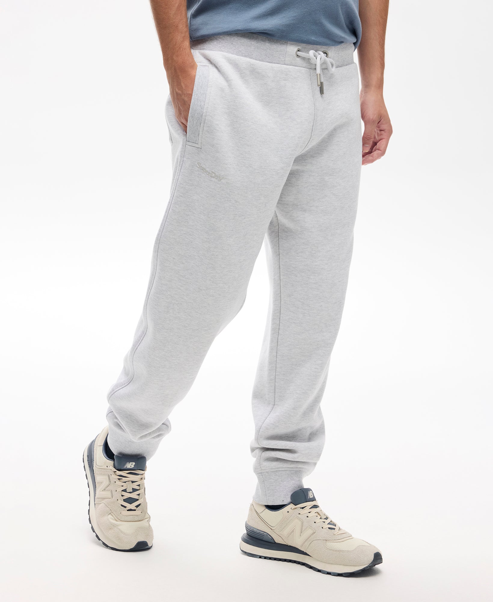 Essential Slim Fit Joggers | Glacier Grey Marle