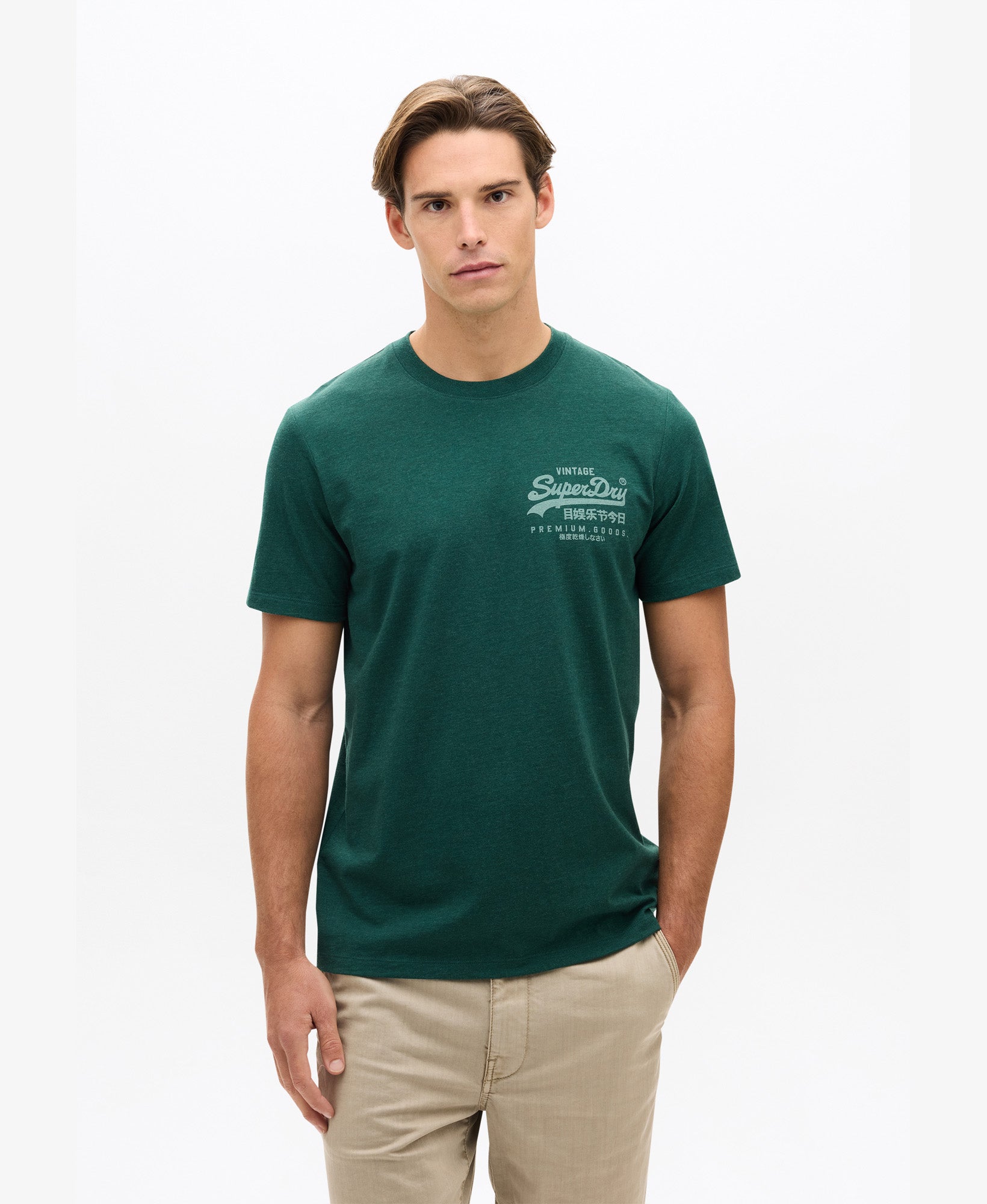 Vintage Logo Chest Tee | Bengreen Marle