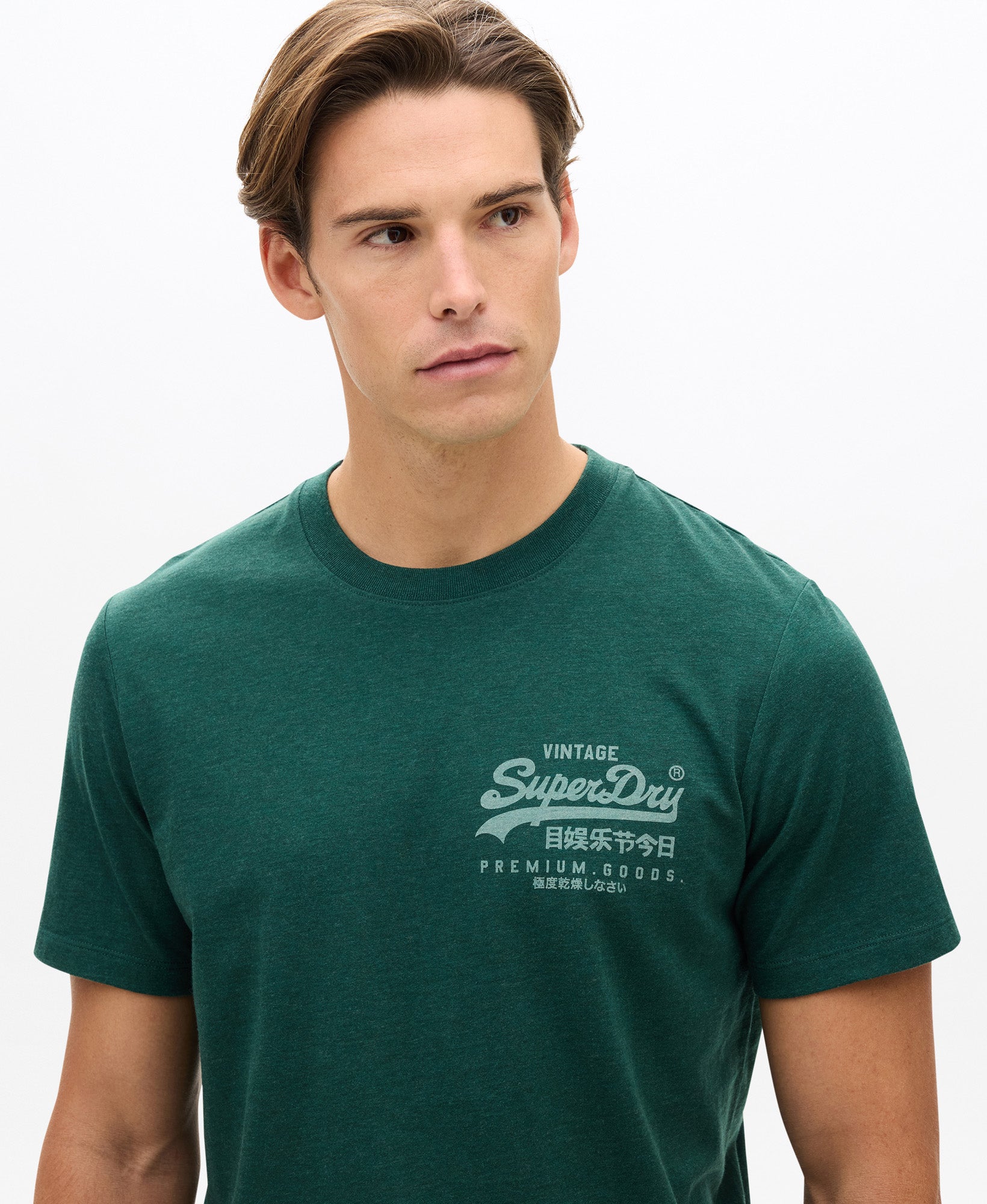 Vintage Logo Chest Tee | Bengreen Marle