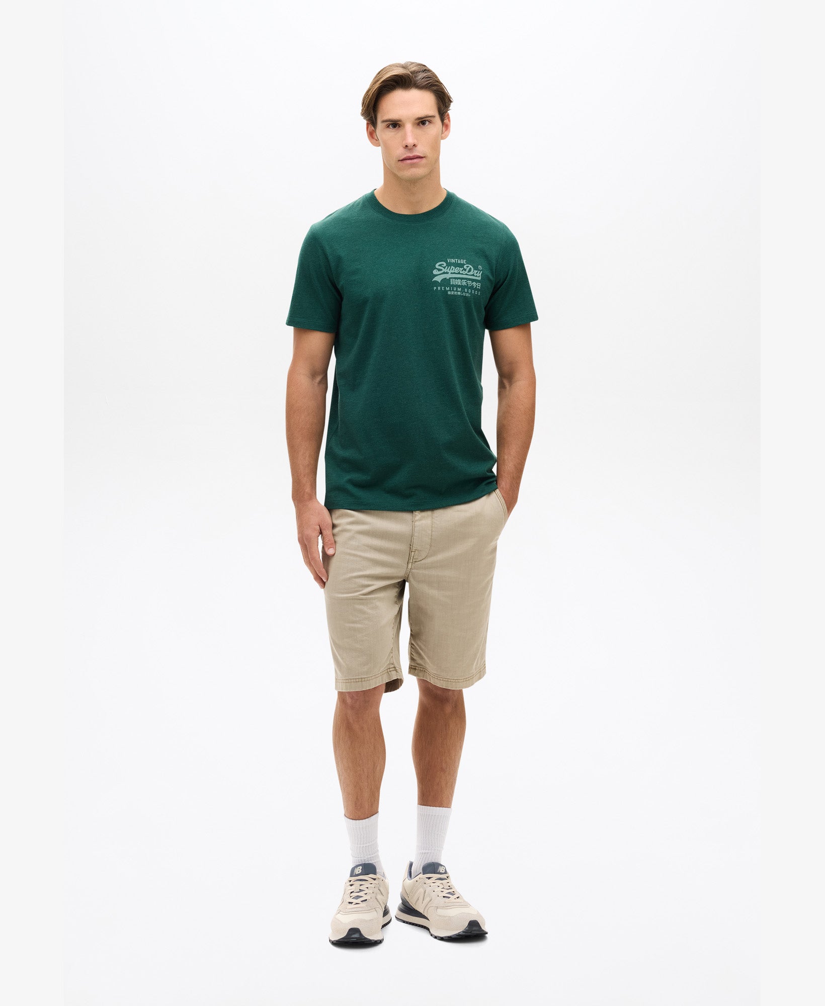 Vintage Logo Chest Tee | Bengreen Marle
