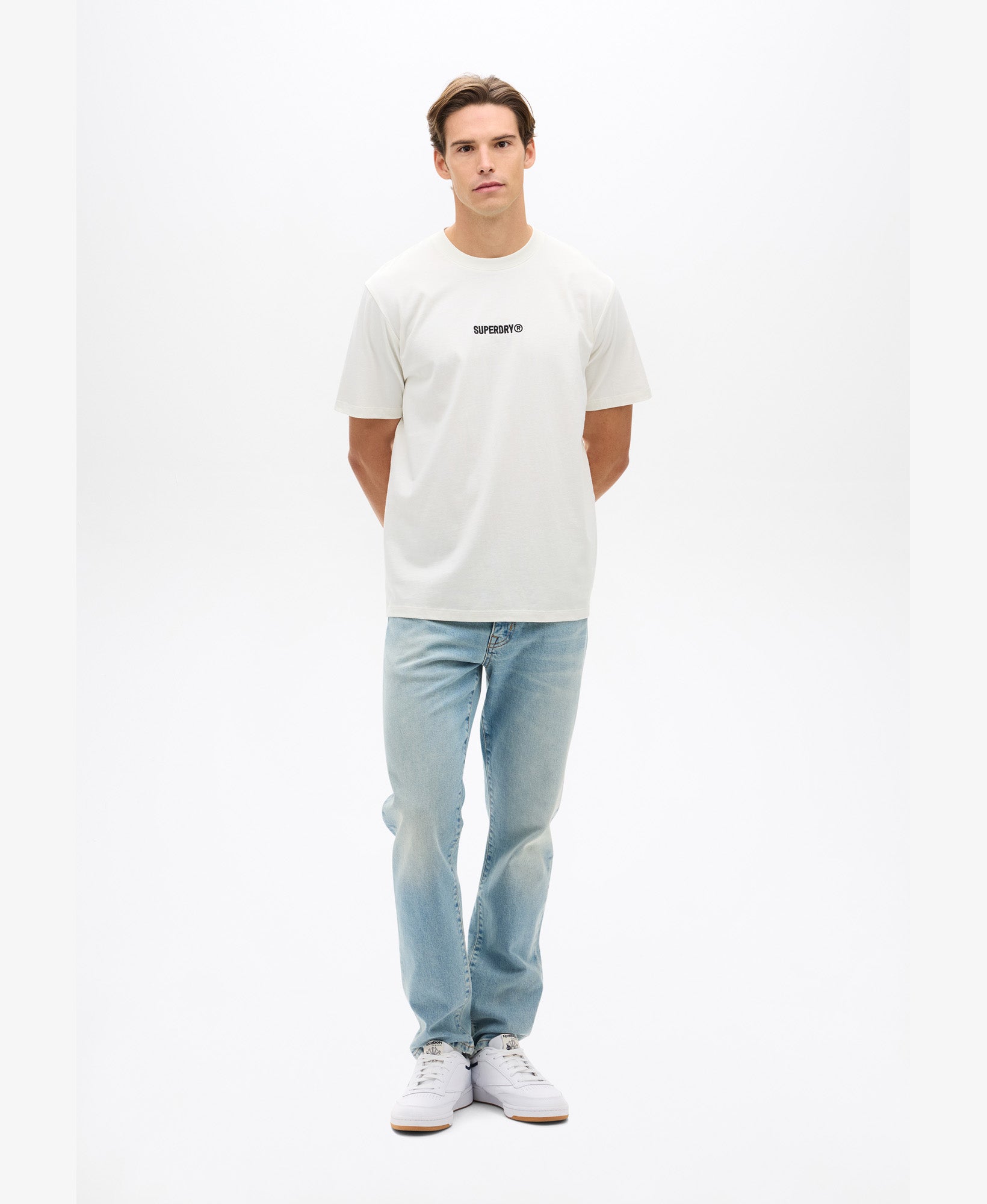 Micro Logo Tee | Bone White