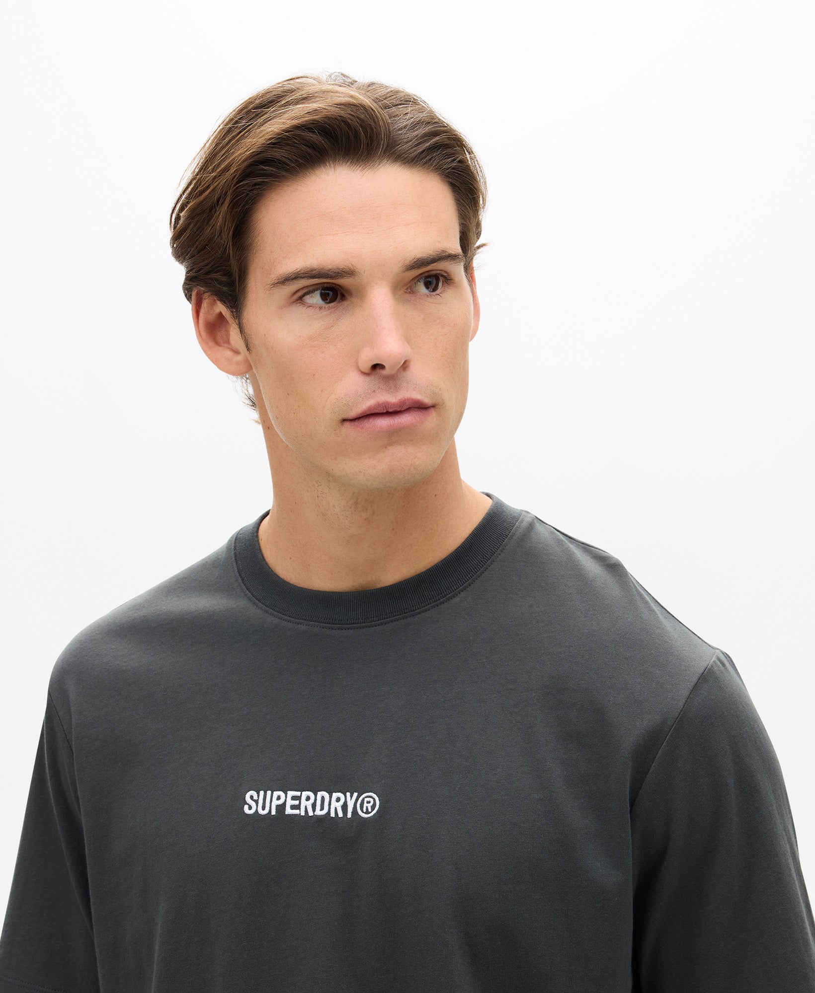 Micro Logo Tee | Washed Black