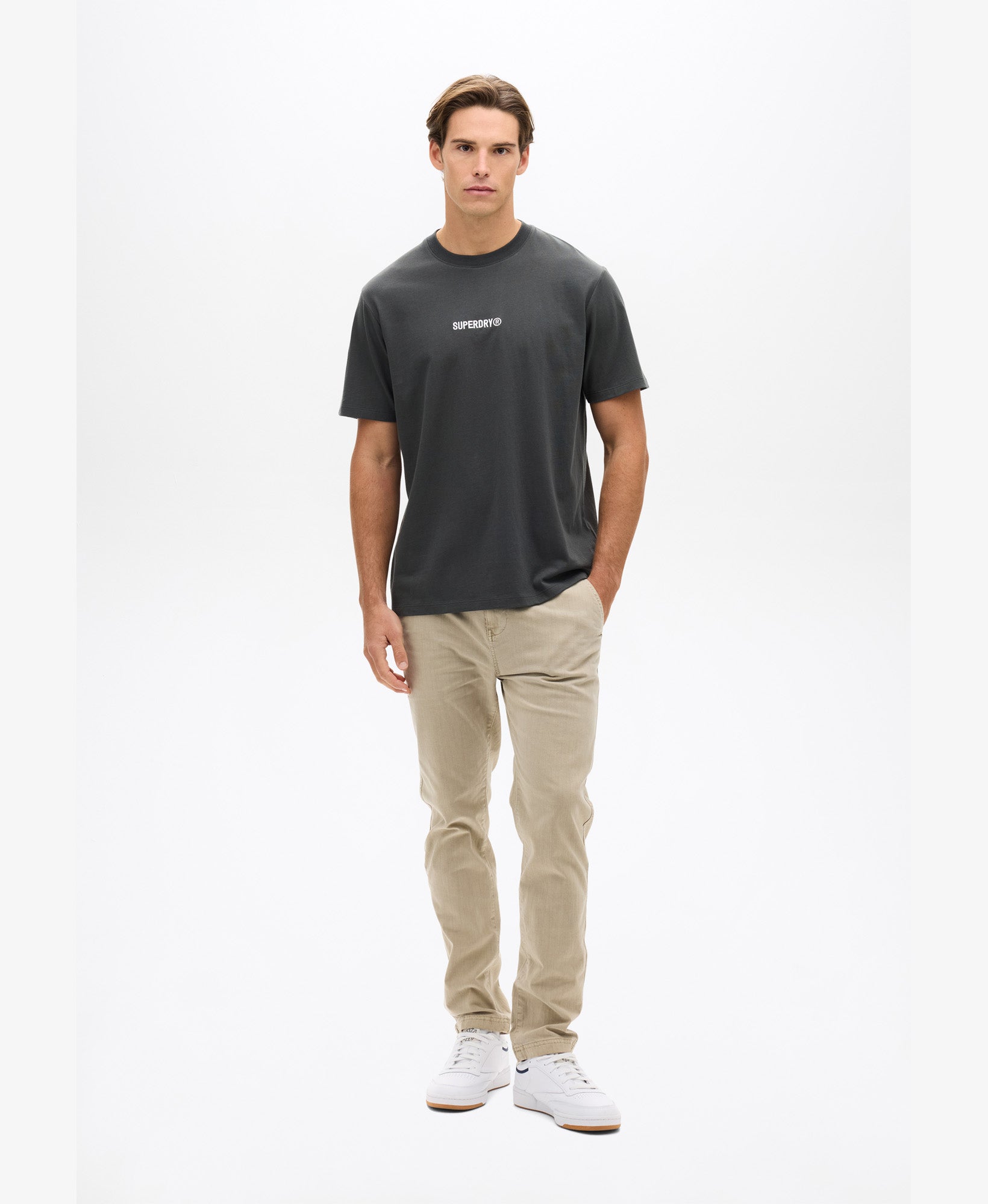 Micro Logo Tee | Washed Black