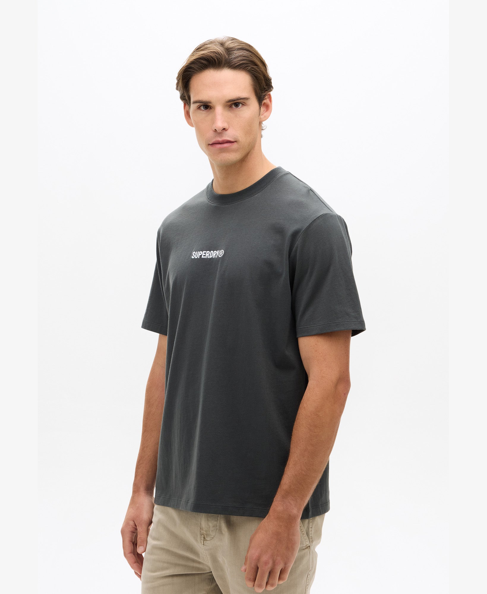 Micro Logo Tee | Washed Black
