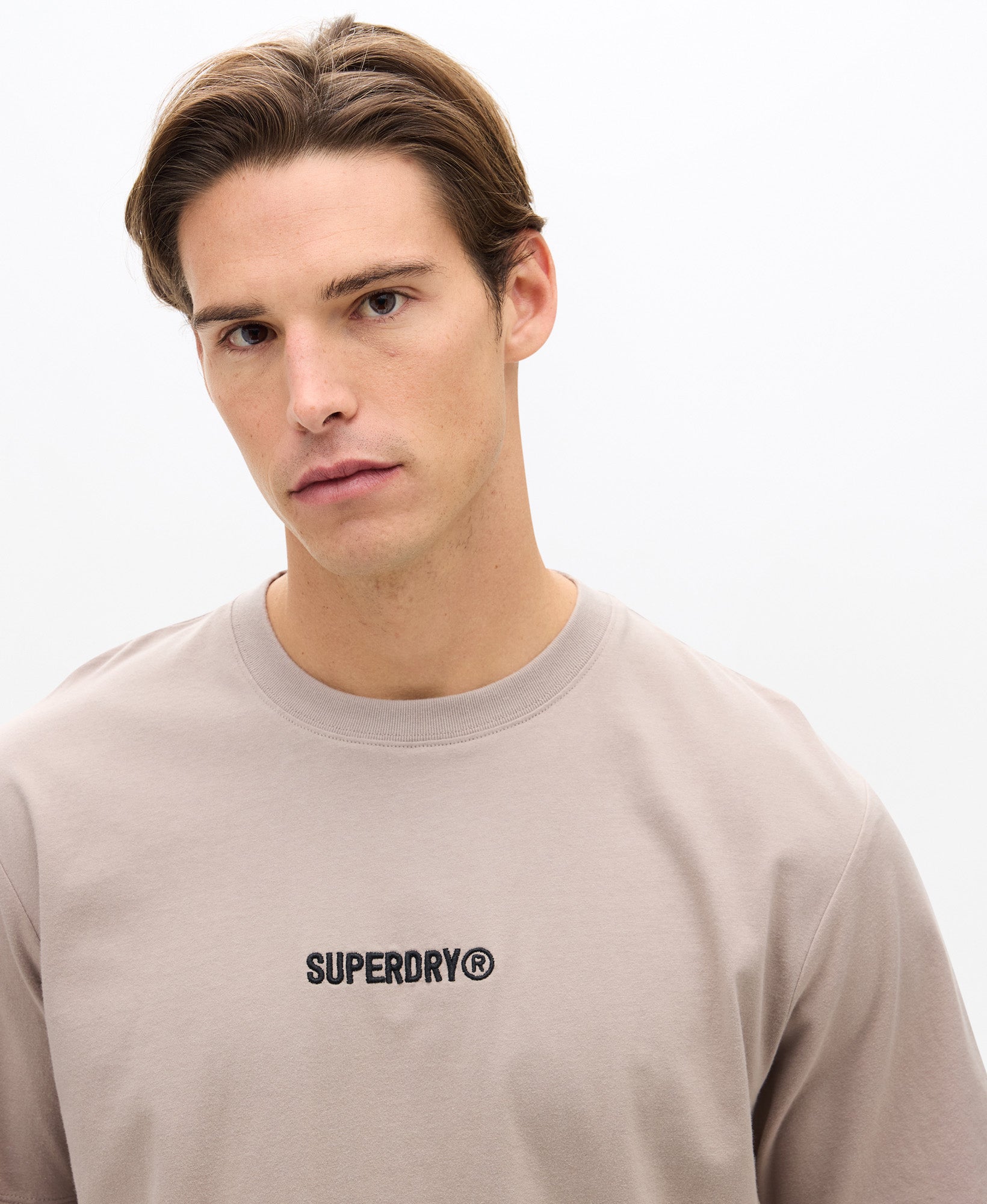 Micro Logo Tee | Deep Beige