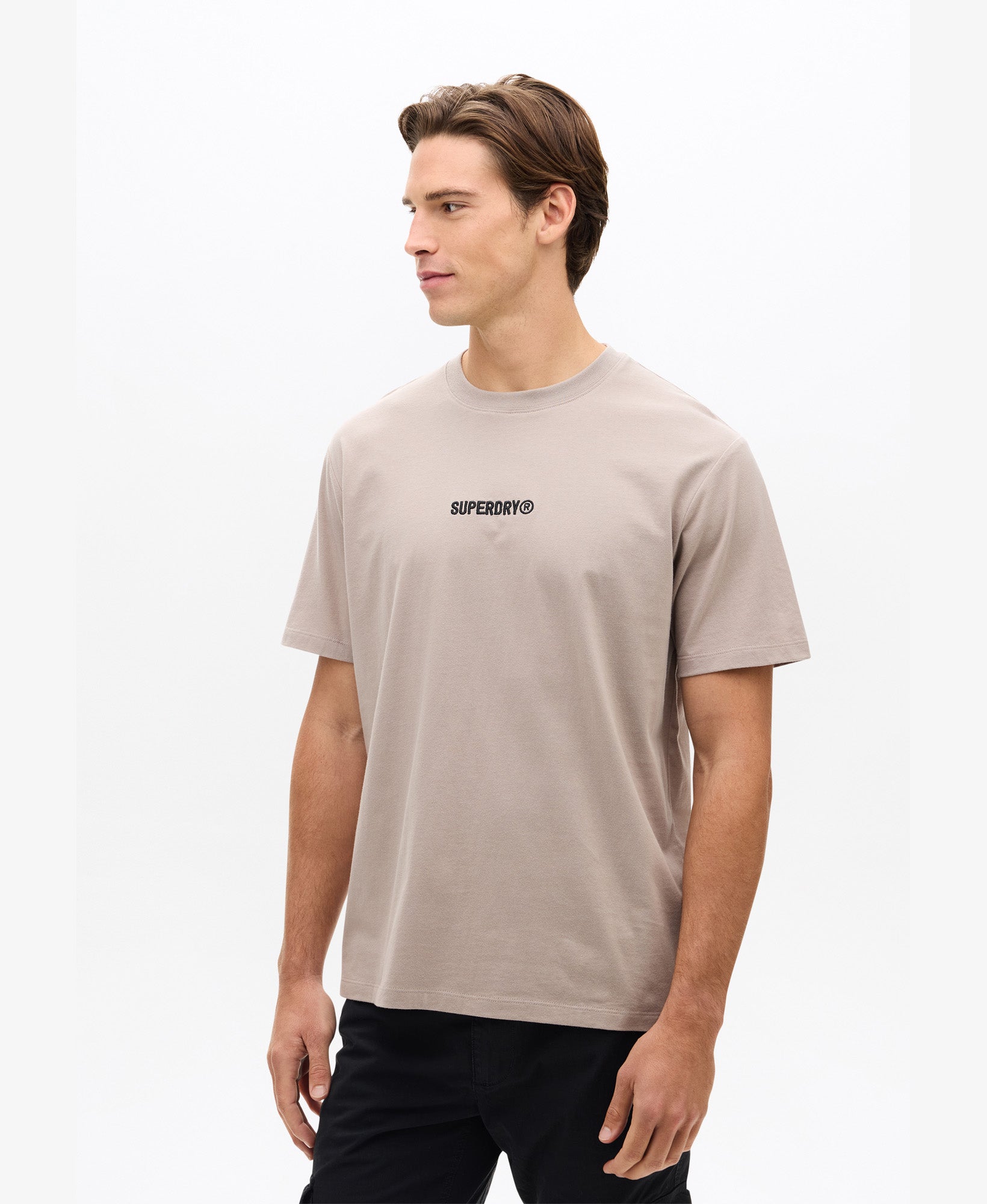 Micro Logo Tee | Deep Beige