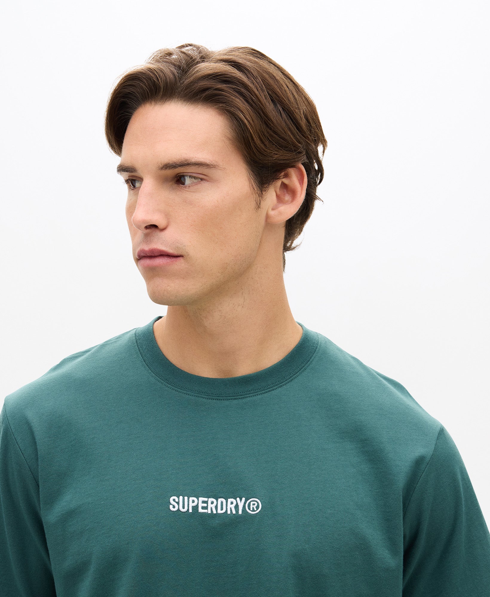 Micro Logo Tee | Stormy Green