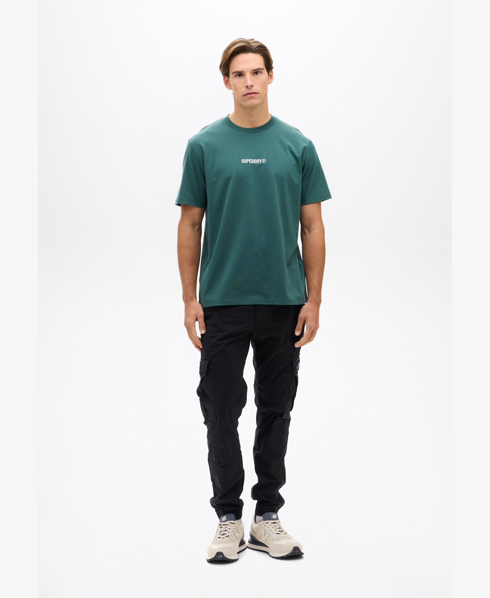 Micro Logo Tee | Stormy Green