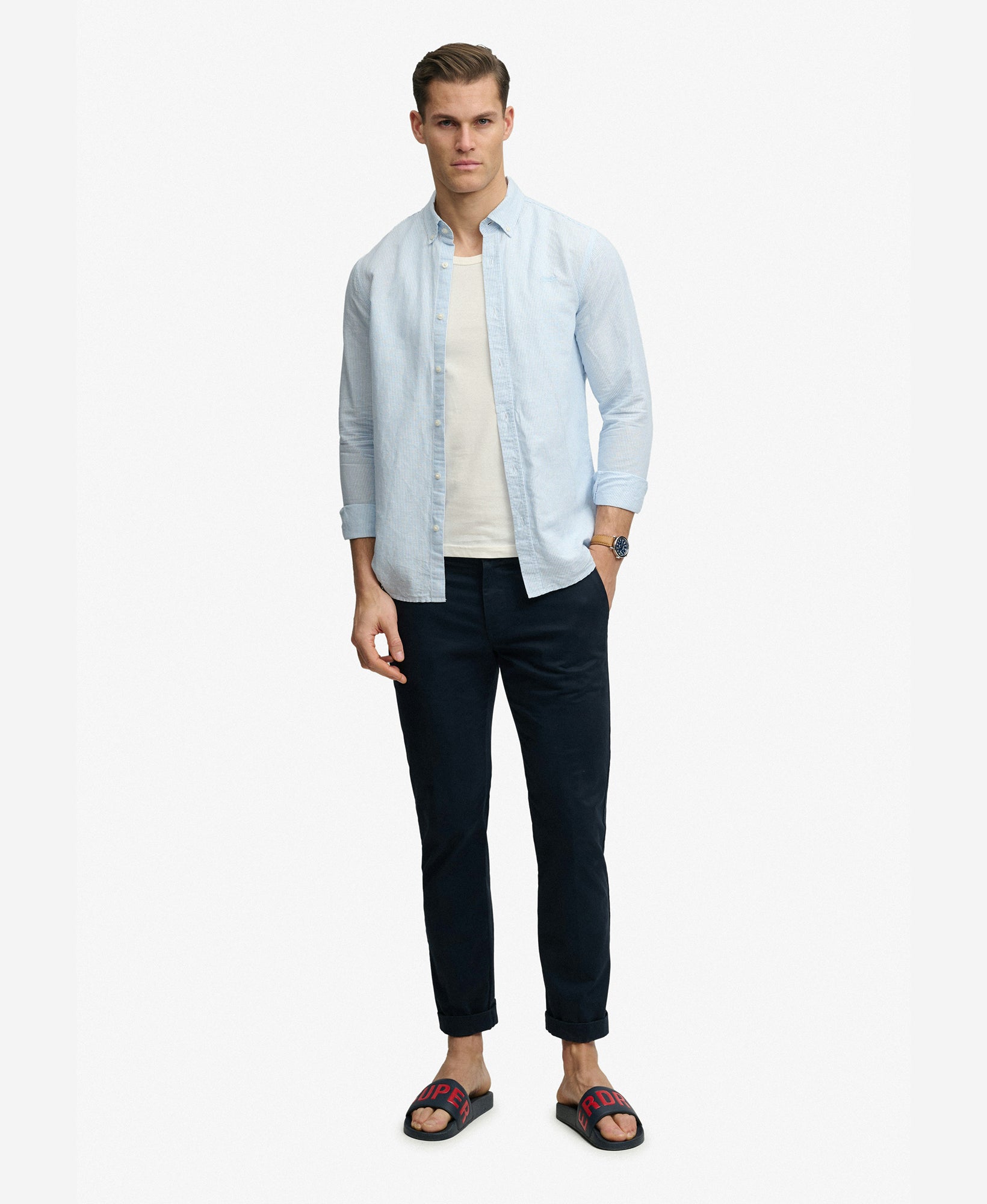 Superdry Pool Slide | Nautical Navy