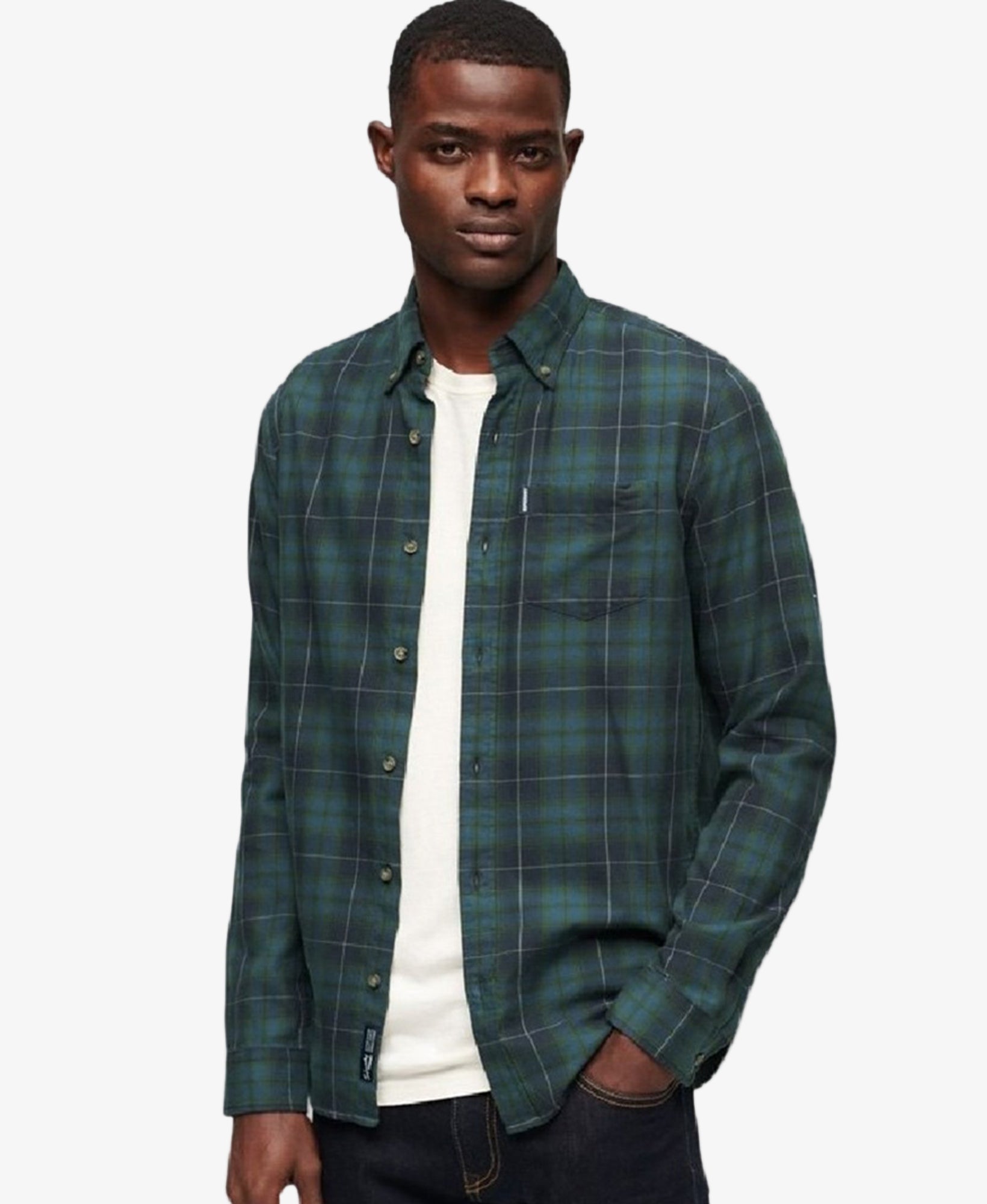 Vintage Check Shirt | Hoxton Check Navy Green