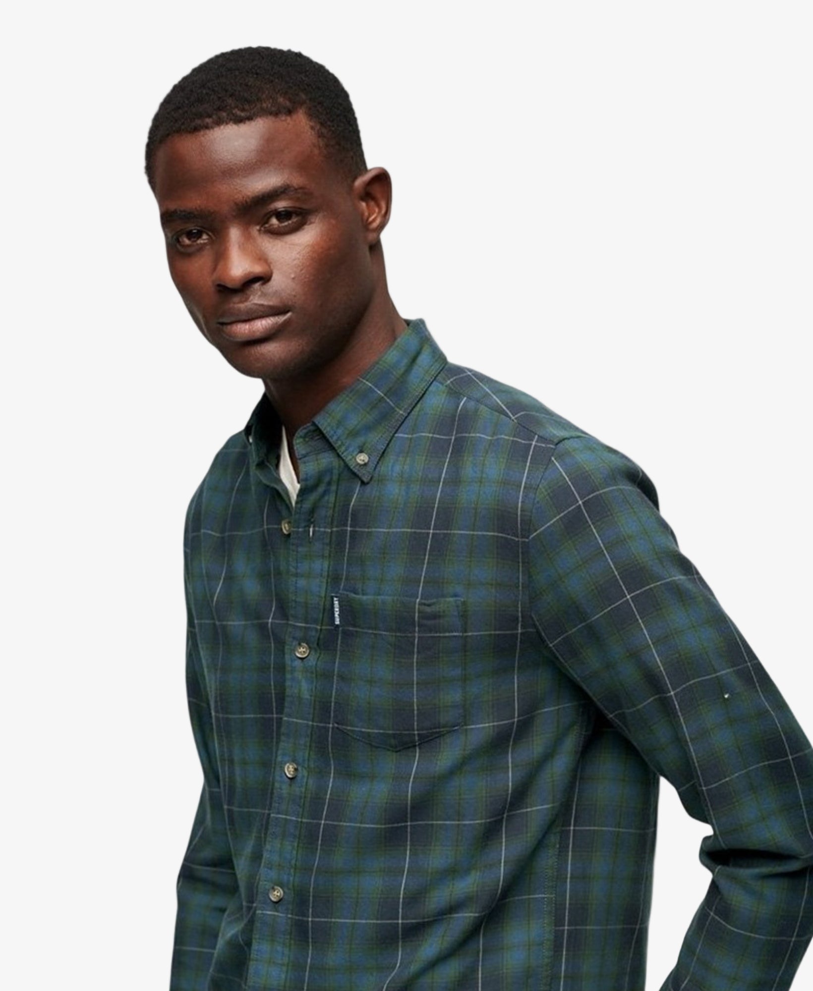 Vintage Check Shirt | Hoxton Check Navy Green