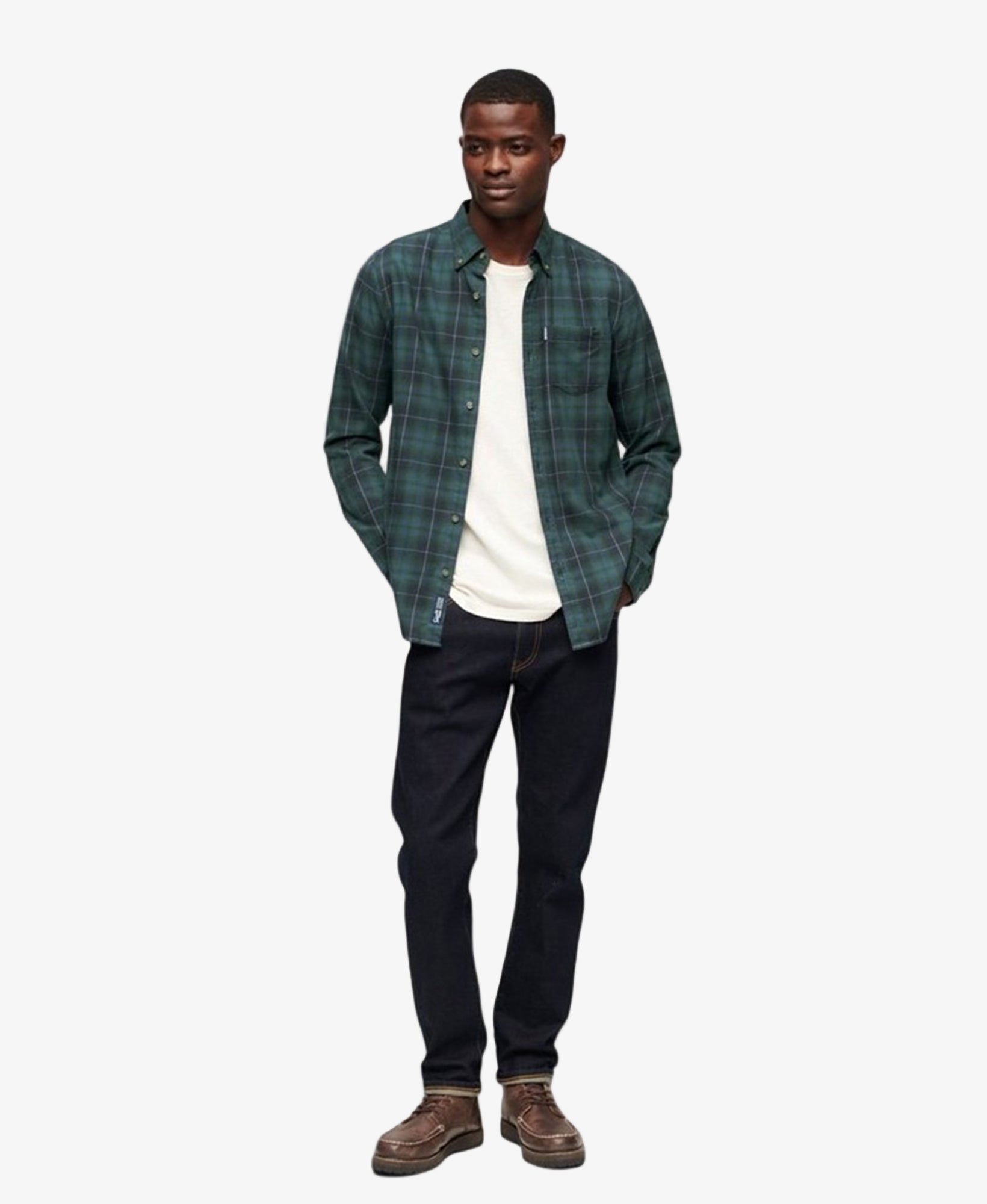 Vintage Check Shirt | Hoxton Check Navy Green