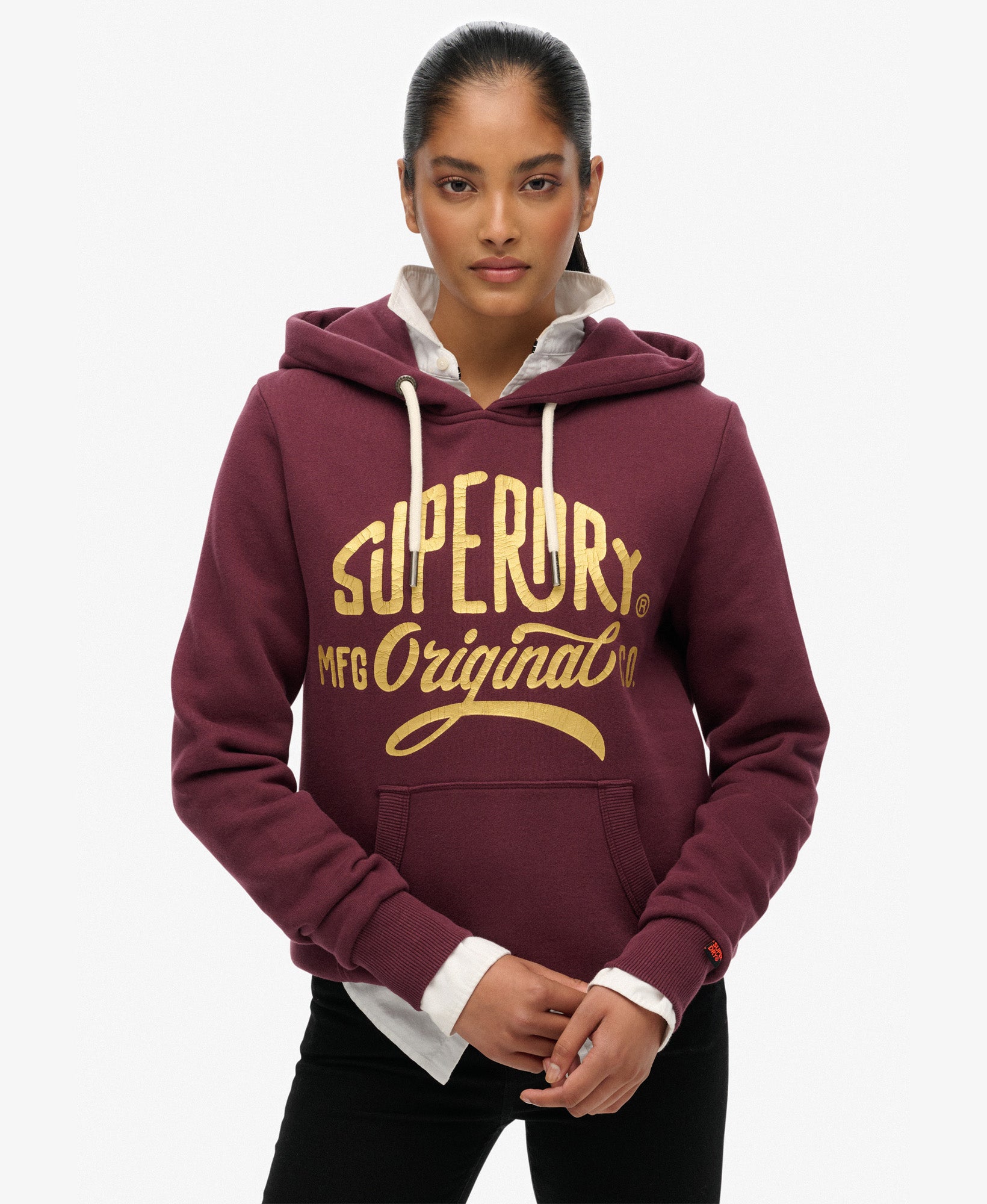 Mfg Original Metallic Hoodie | Fig Purple