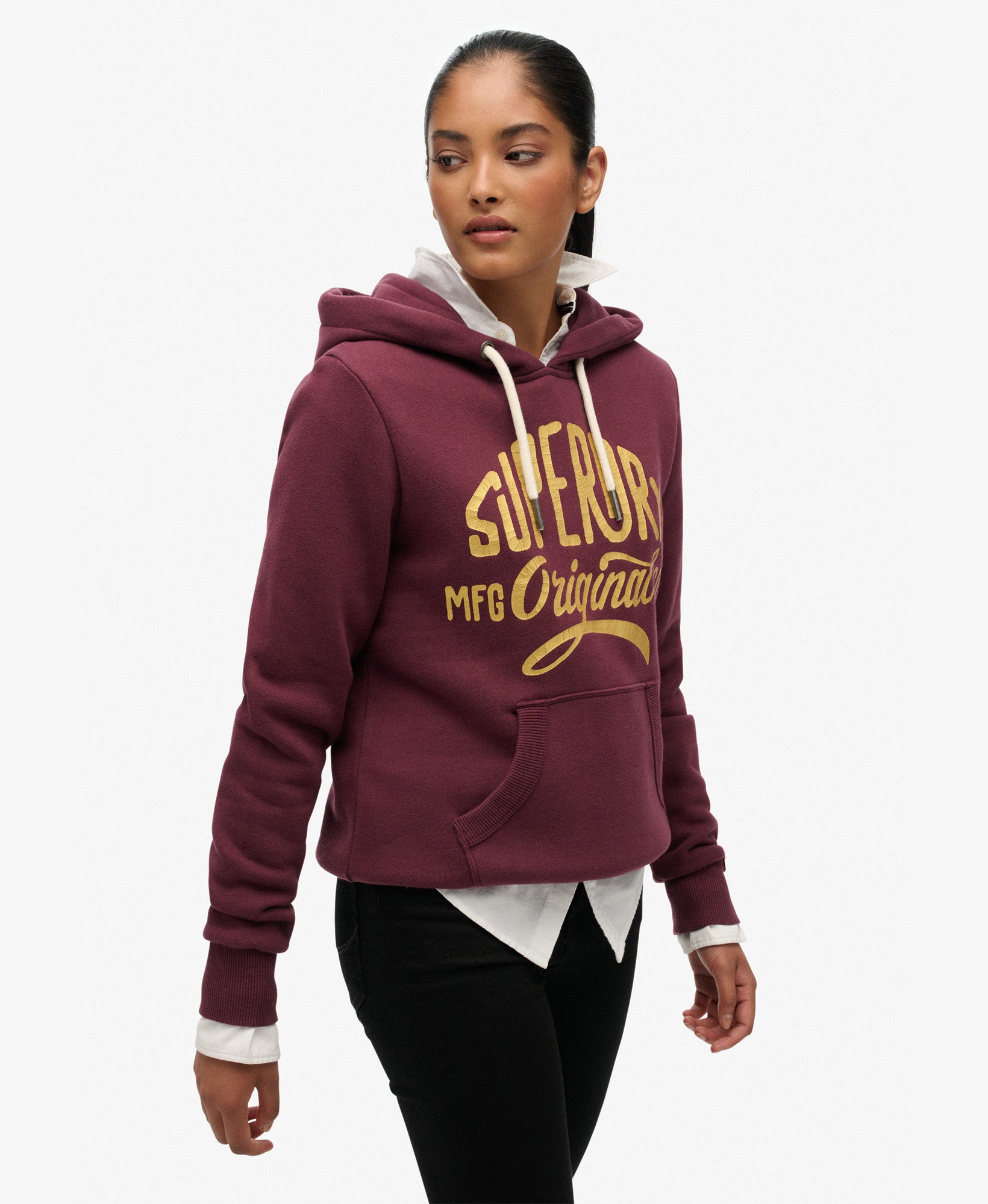 Mfg Original Metallic Hoodie | Fig Purple