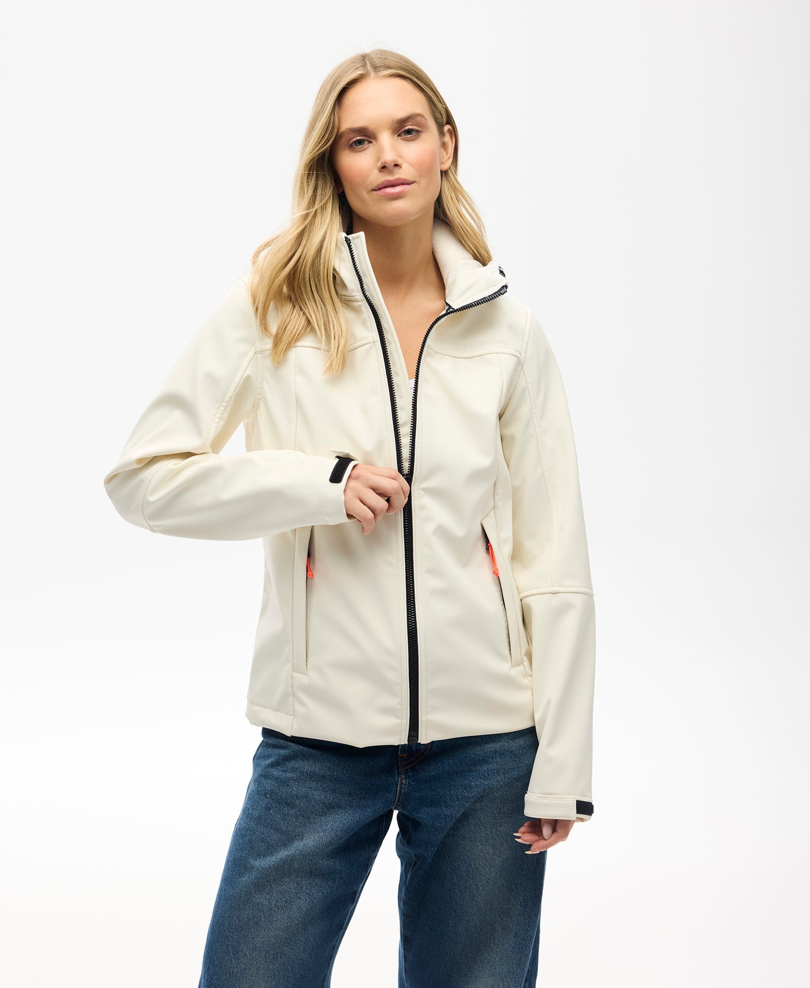Hooded Classic Trekker Slim Fit Jacket | Off White