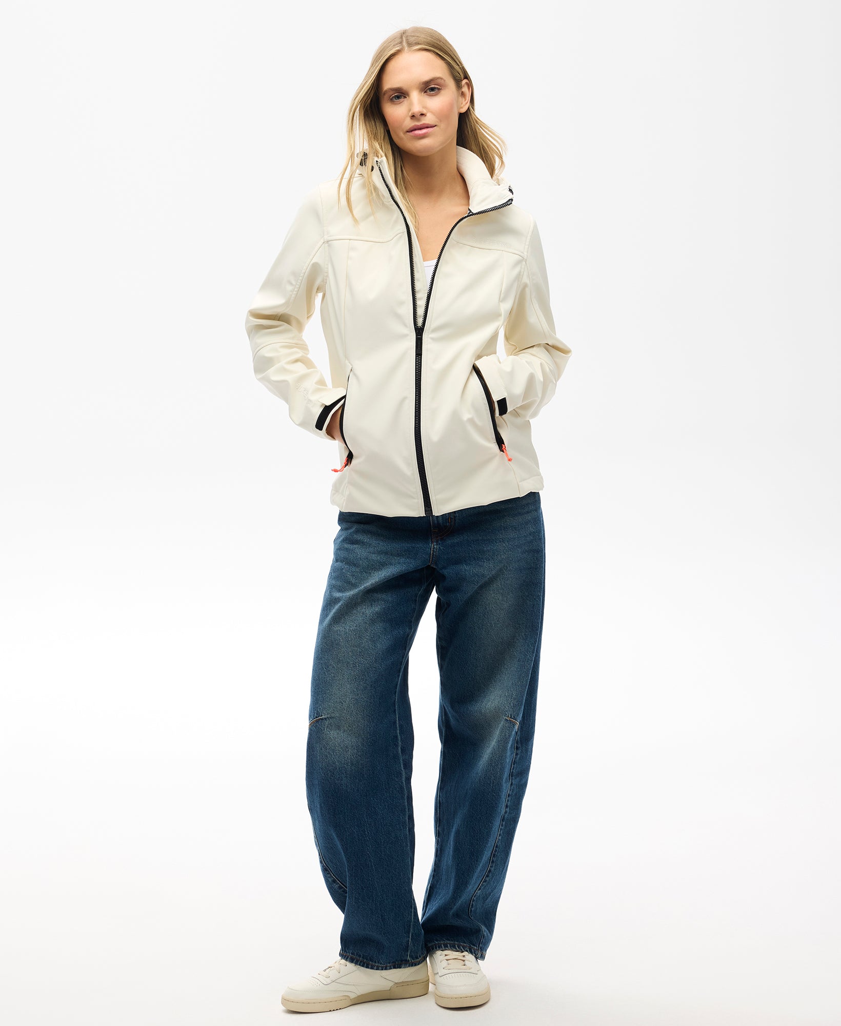 Hooded Classic Trekker Slim Fit Jacket | Off White