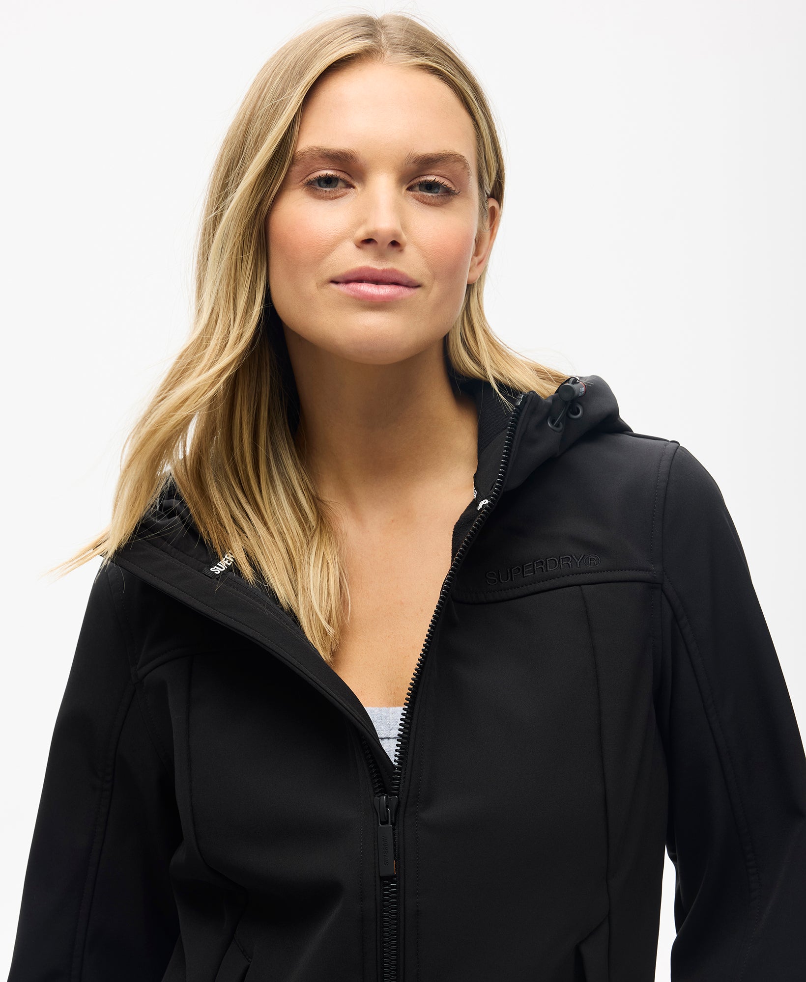 Hooded Classic Trekker Slim Fit Jacket | Black