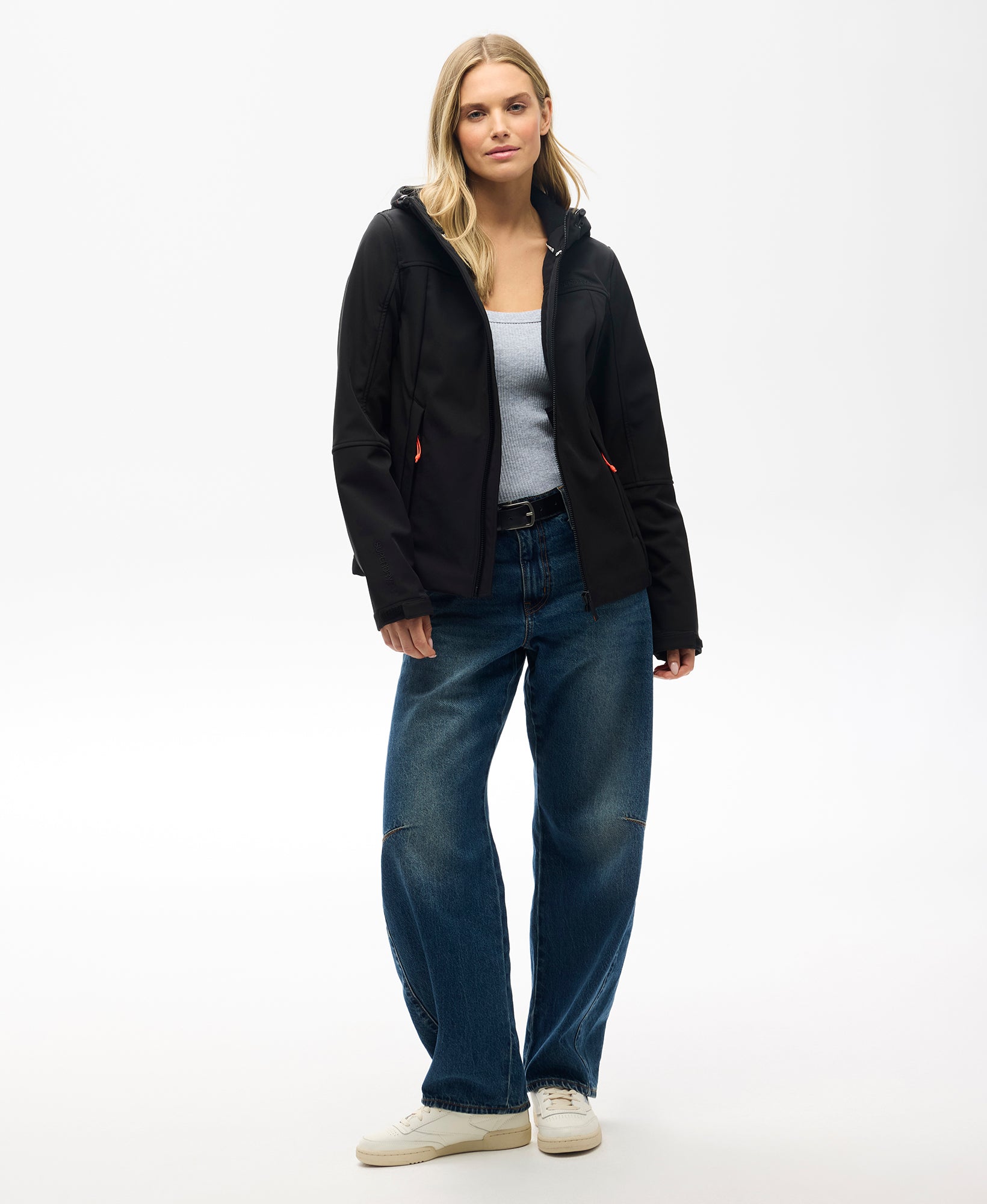 Hooded Classic Trekker Slim Fit Jacket | Black