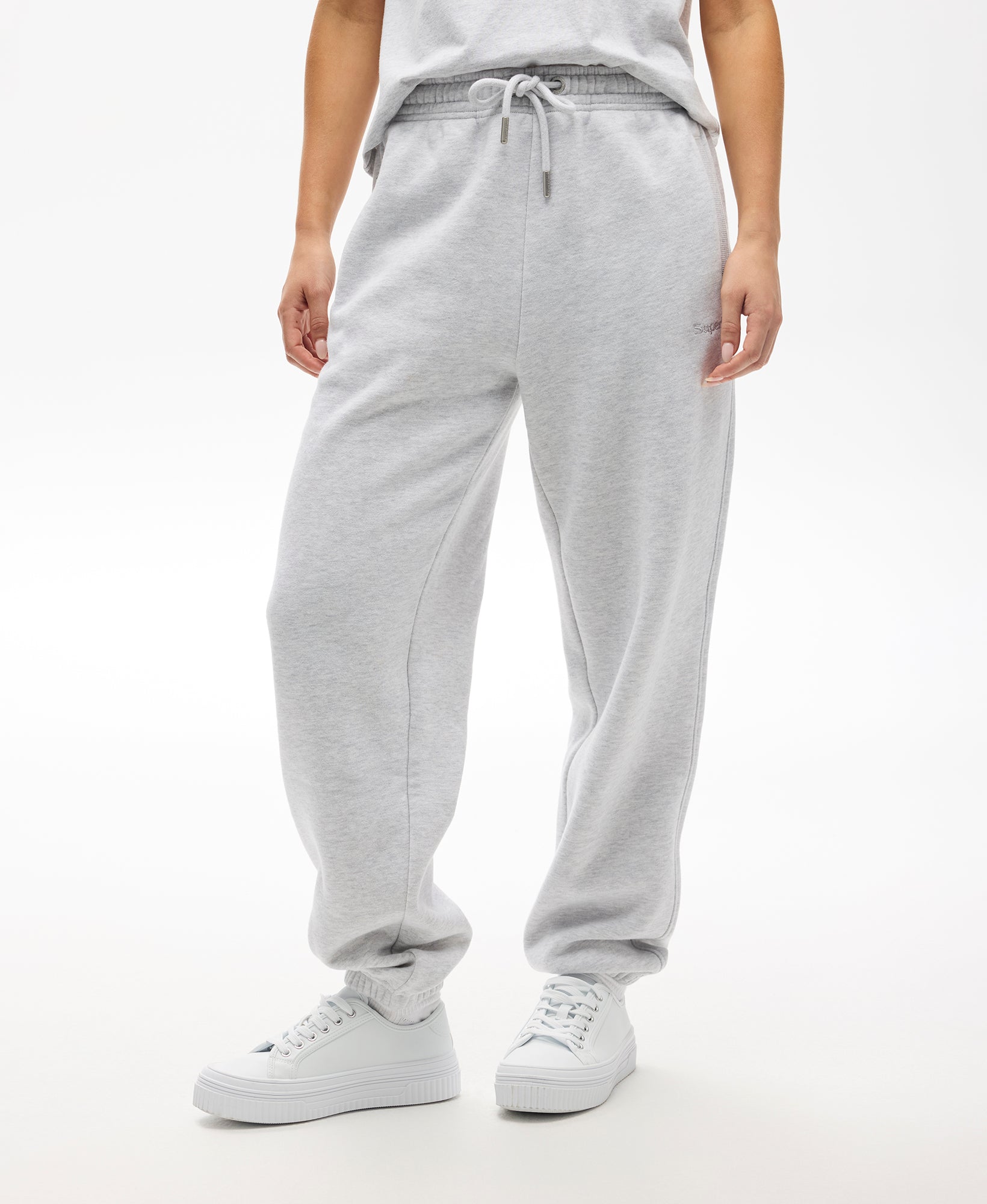 Essential Slim Fit Joggers | Glacier Grey Marle