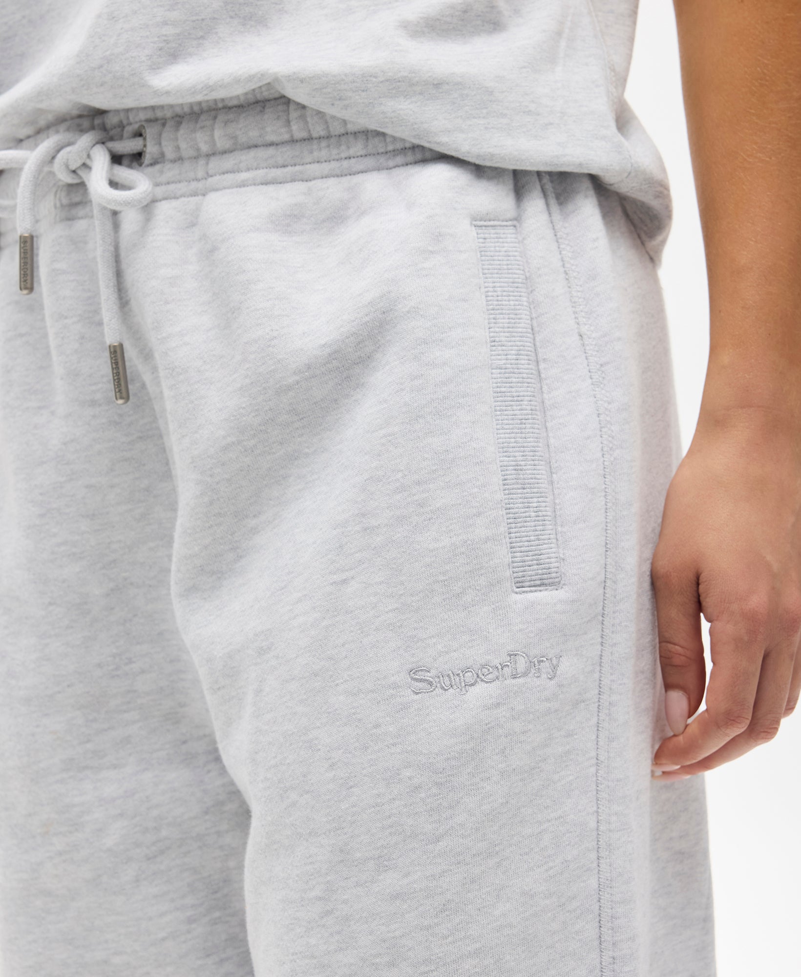 Essential Slim Fit Joggers | Glacier Grey Marle