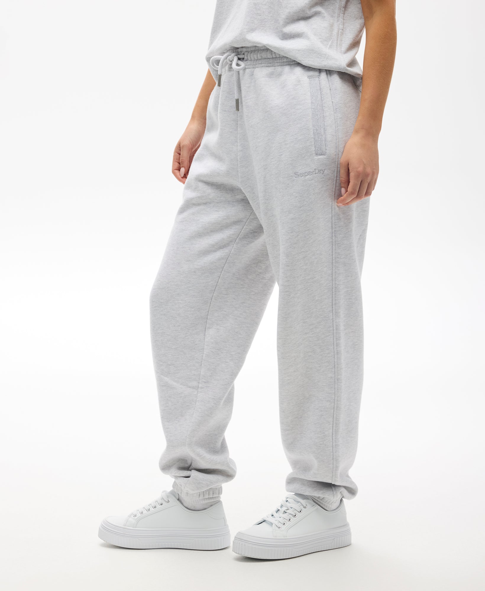 Essential Slim Fit Joggers | Glacier Grey Marle