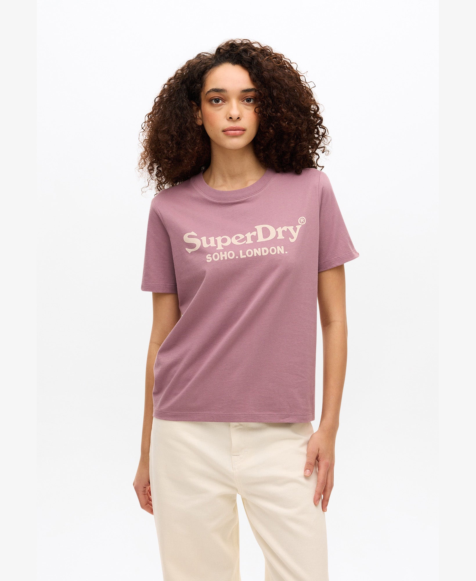 Venue Metallic Graphic Tee | Grape Shake Purple