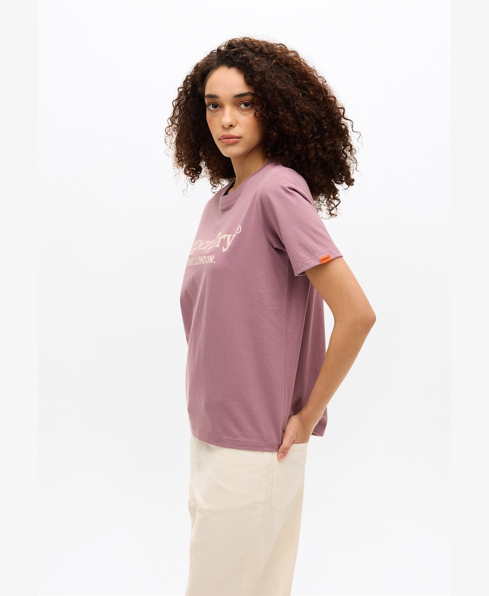 Venue Metallic Graphic Tee | Grape Shake Purple