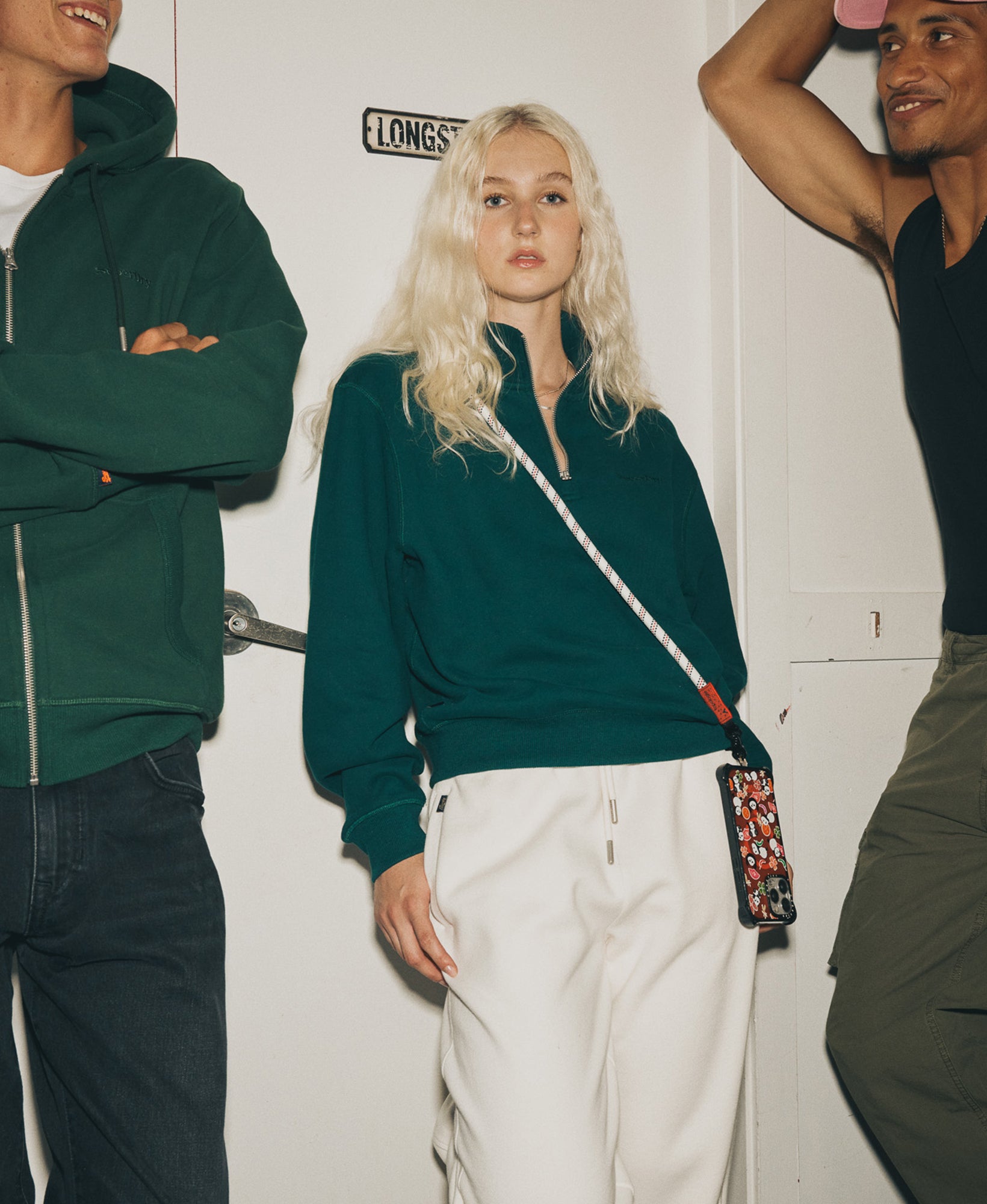Essential Half Zip | Dark Pine Green