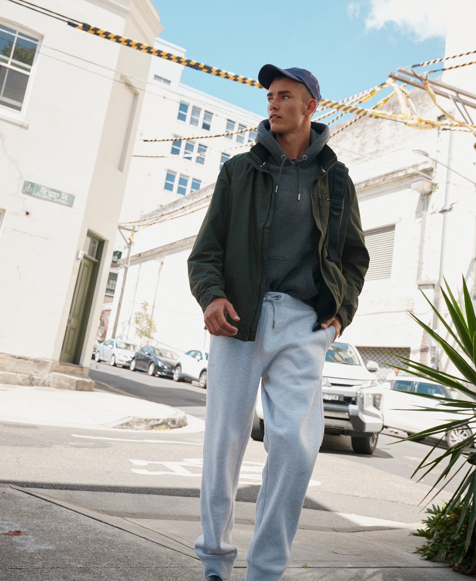 Essential Slim Fit Joggers | Glacier Grey Marle