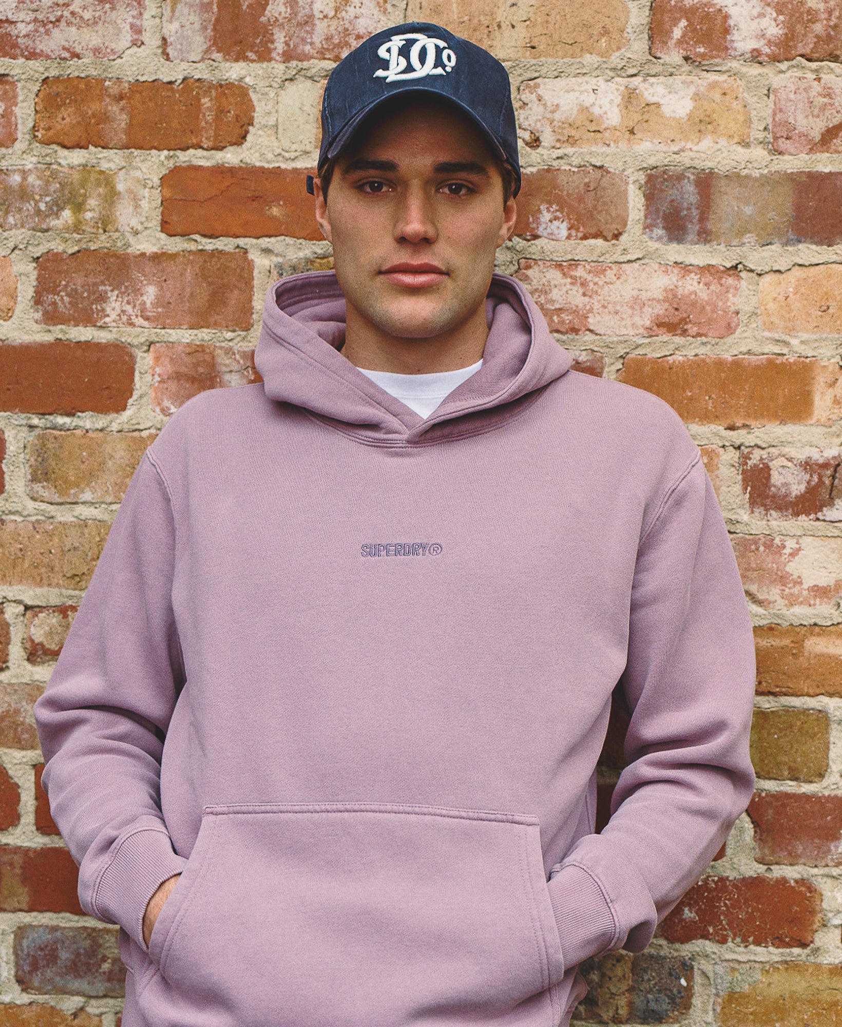 Micro Logo Hoodie | Dry Elderberry