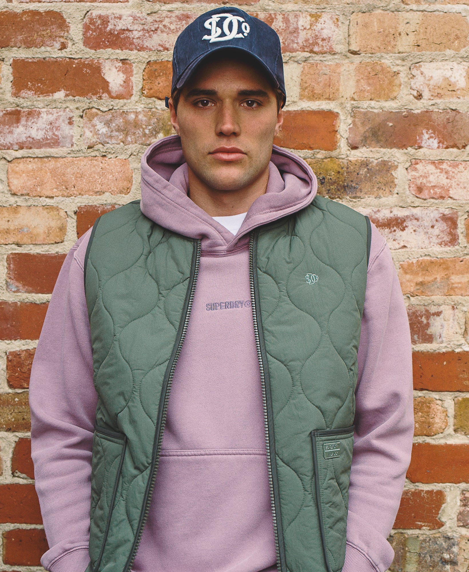 Military Quilted Liner Vest | Thyme Green