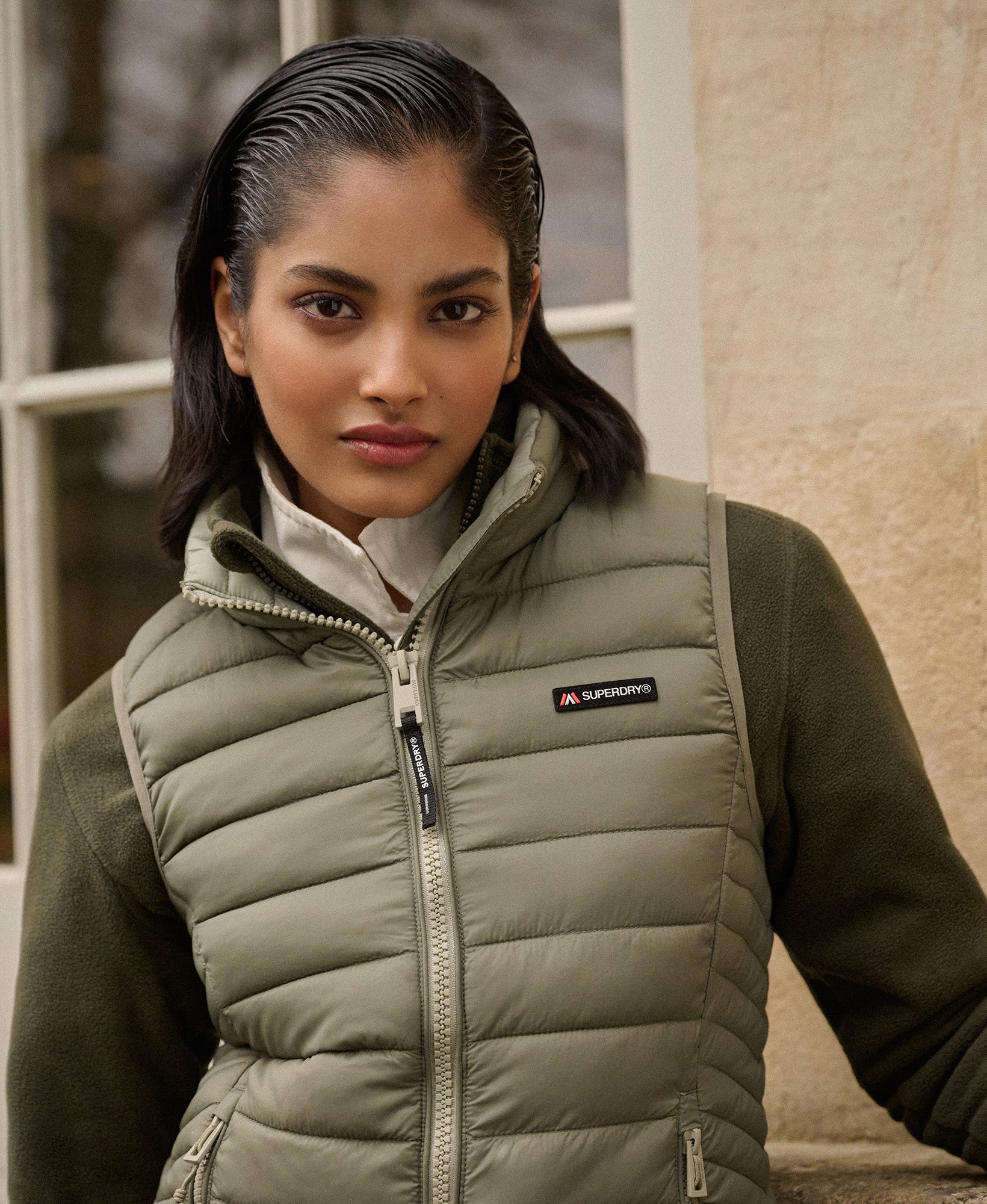 Fuji Lite Padded Gilet | Dusty Olive Green