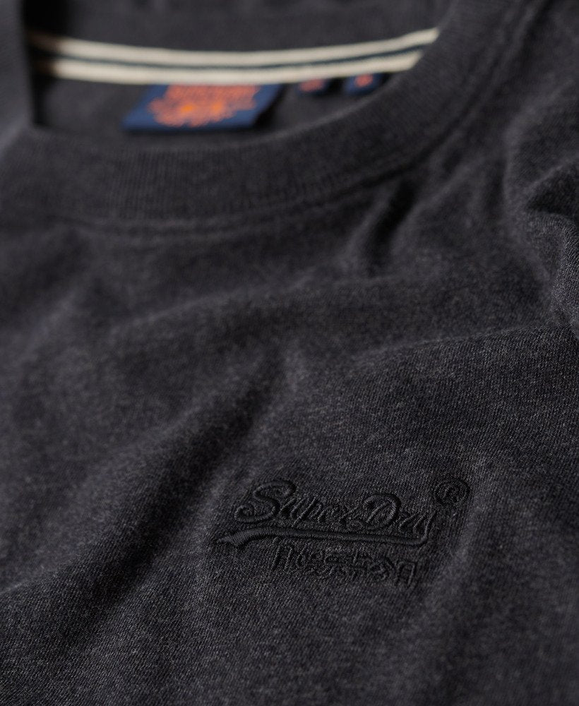 Essential Logo Emb Tee | Raven Black Marle