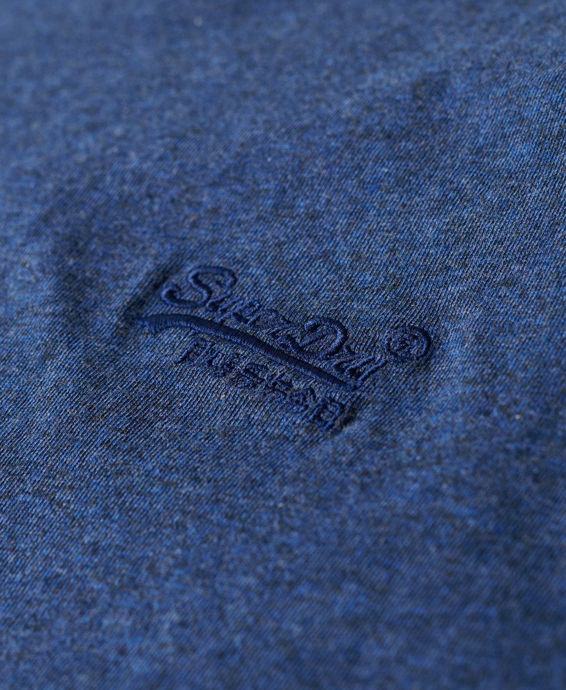 Essential Logo Embroidered Tee | Bright Blue Marle