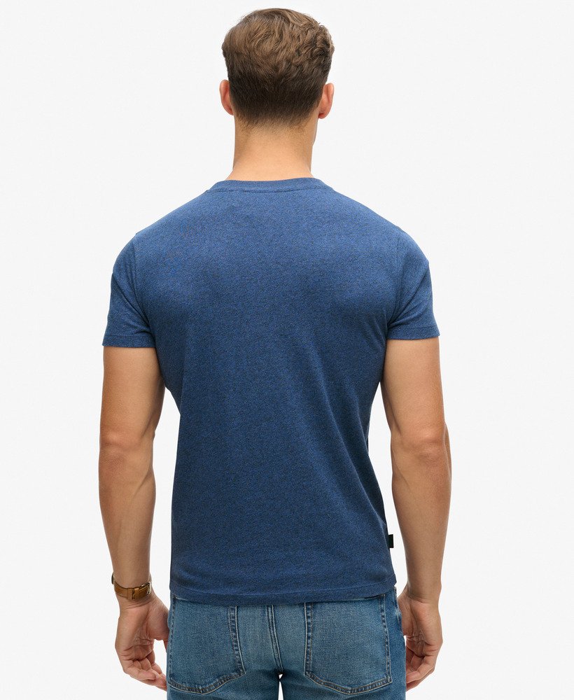 Essential Logo Embroidered Tee | Bright Blue Marle