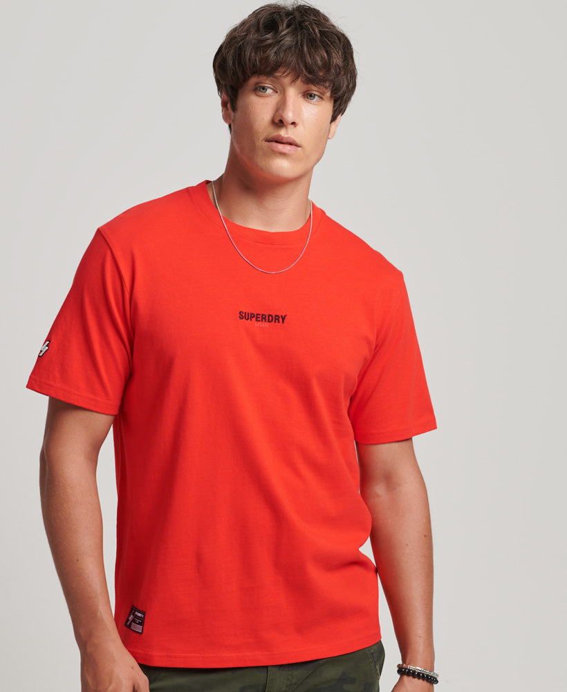 Code Micro Logo T Shirt | Bright Red