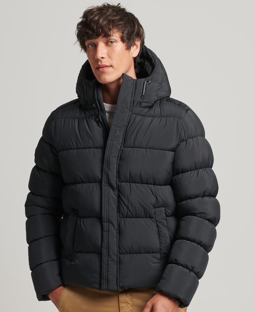 Hooded XPD Sports Puffer Jacket | Black – Superdry
