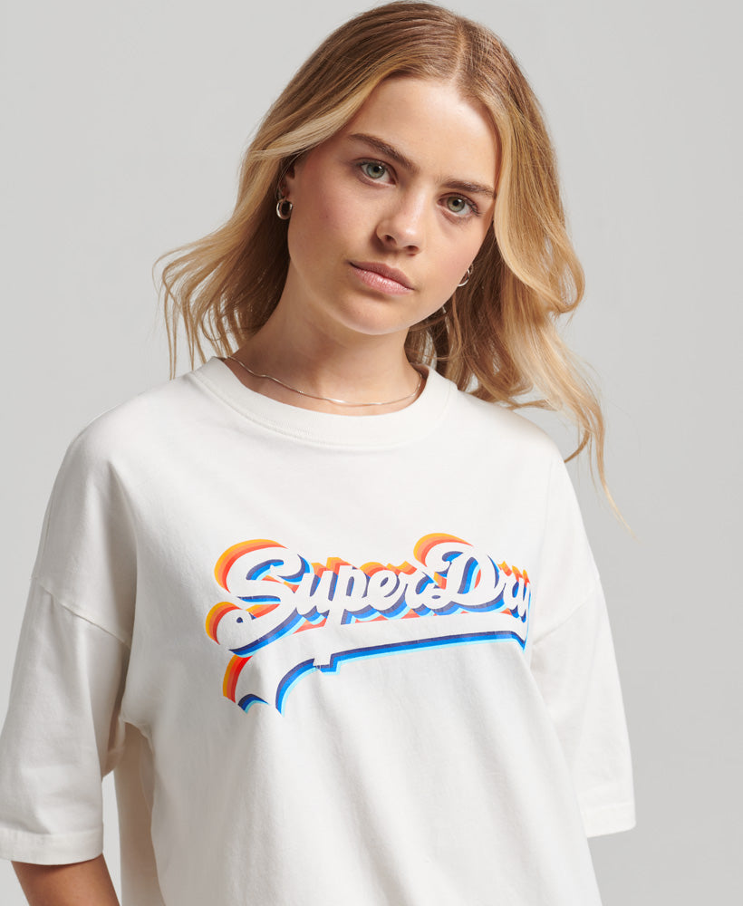 Vintage Logo Rainbow T Shirt | Off White