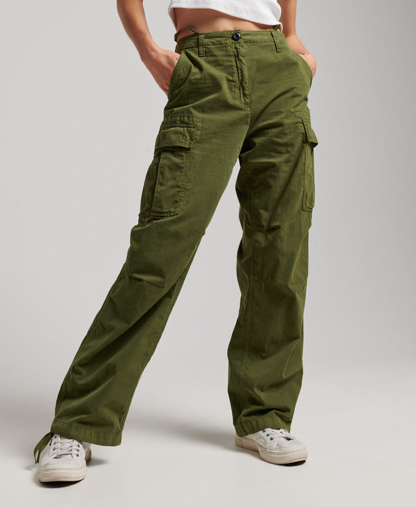 Ladies green cargo pants Clearance
