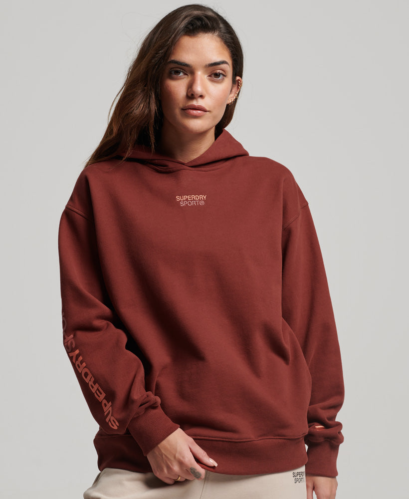 Core Oversized Hoodie | Fired Brick Brown