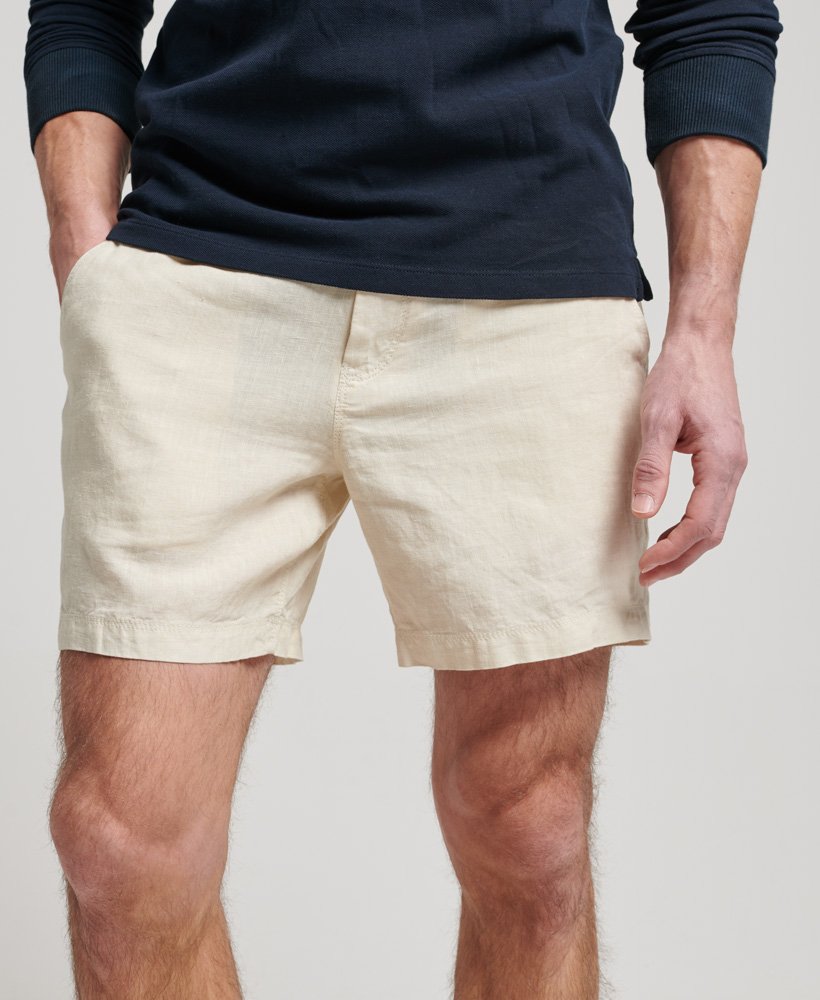 Studios Overdyed Linen Shorts | Birch Beige