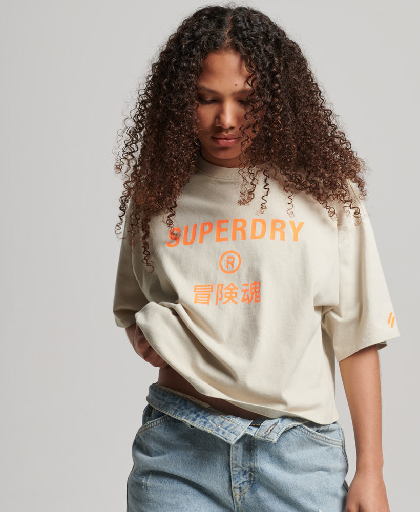 Core Sport T Shirt | Pelican Beige – Superdry