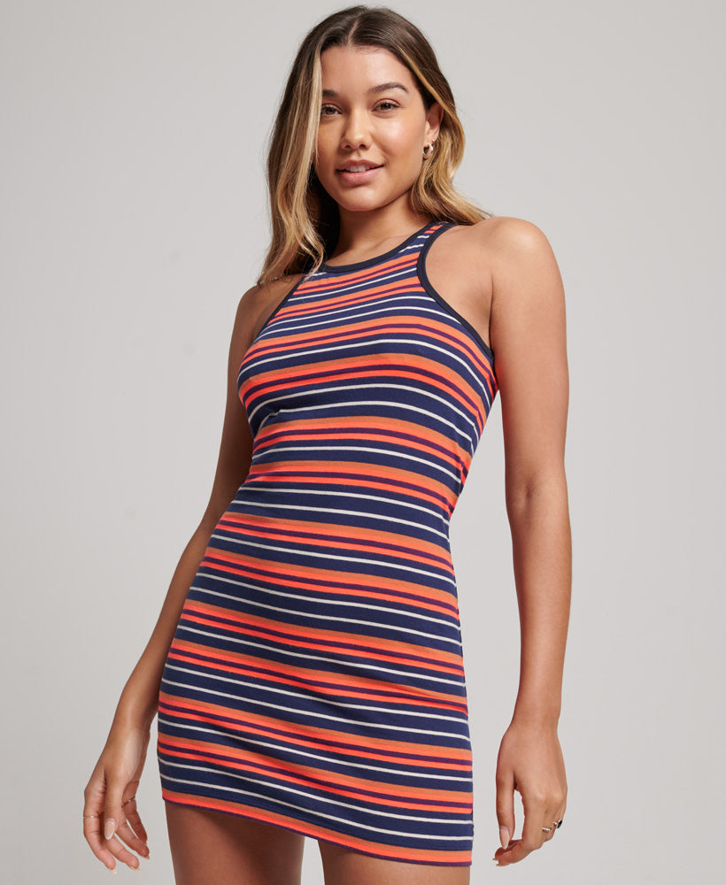 Vintage Stripe Racer Dress | Cali Coral Stripe