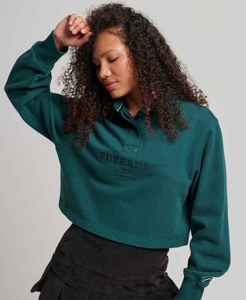 CODE Boxy Rugby Top | Furnace Green