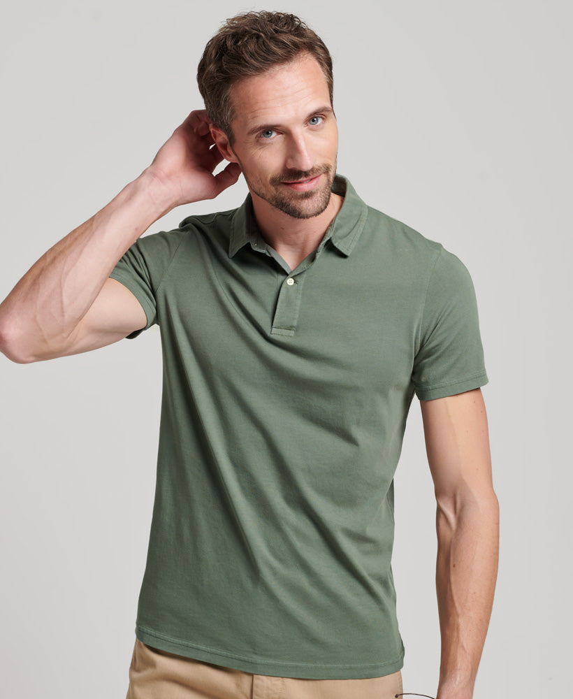 Studios Jersey Polo | Military Duck Green – Superdry