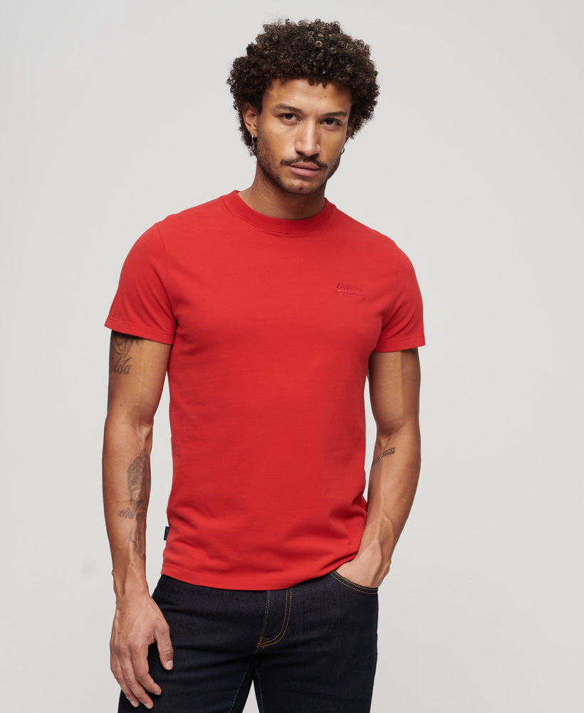 Organic Cotton Essential Logo T-Shirt | Rouge Red