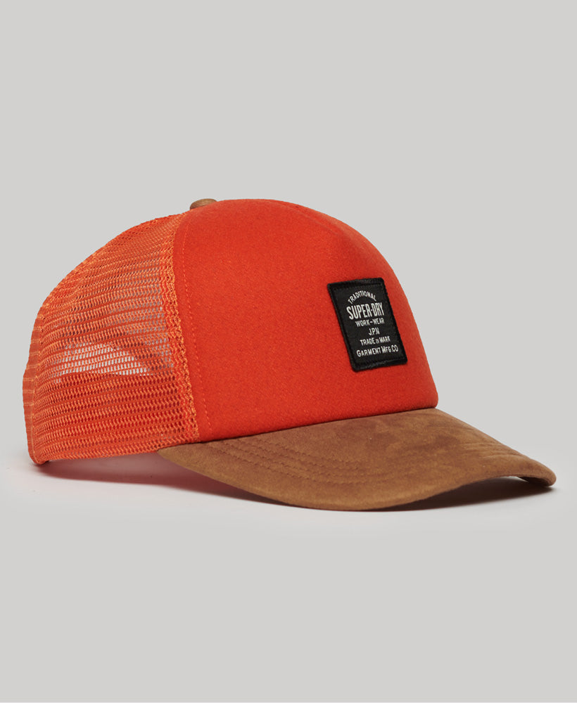Vintage Graphic Trucker Cap | Pureed Pumpkin Orange