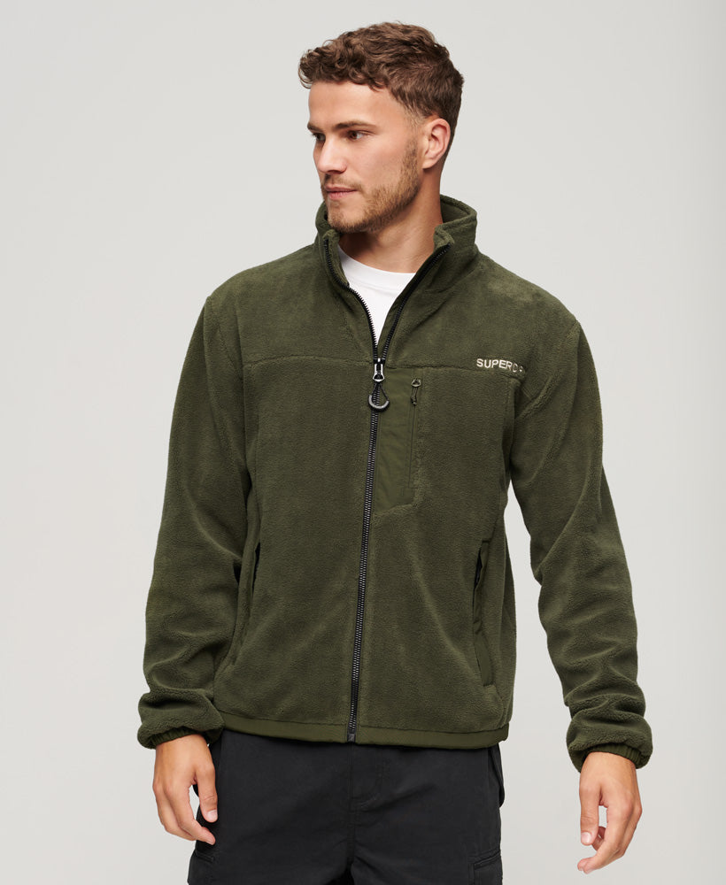 Code Fleece Trekker Jacket | Dark Moss Green